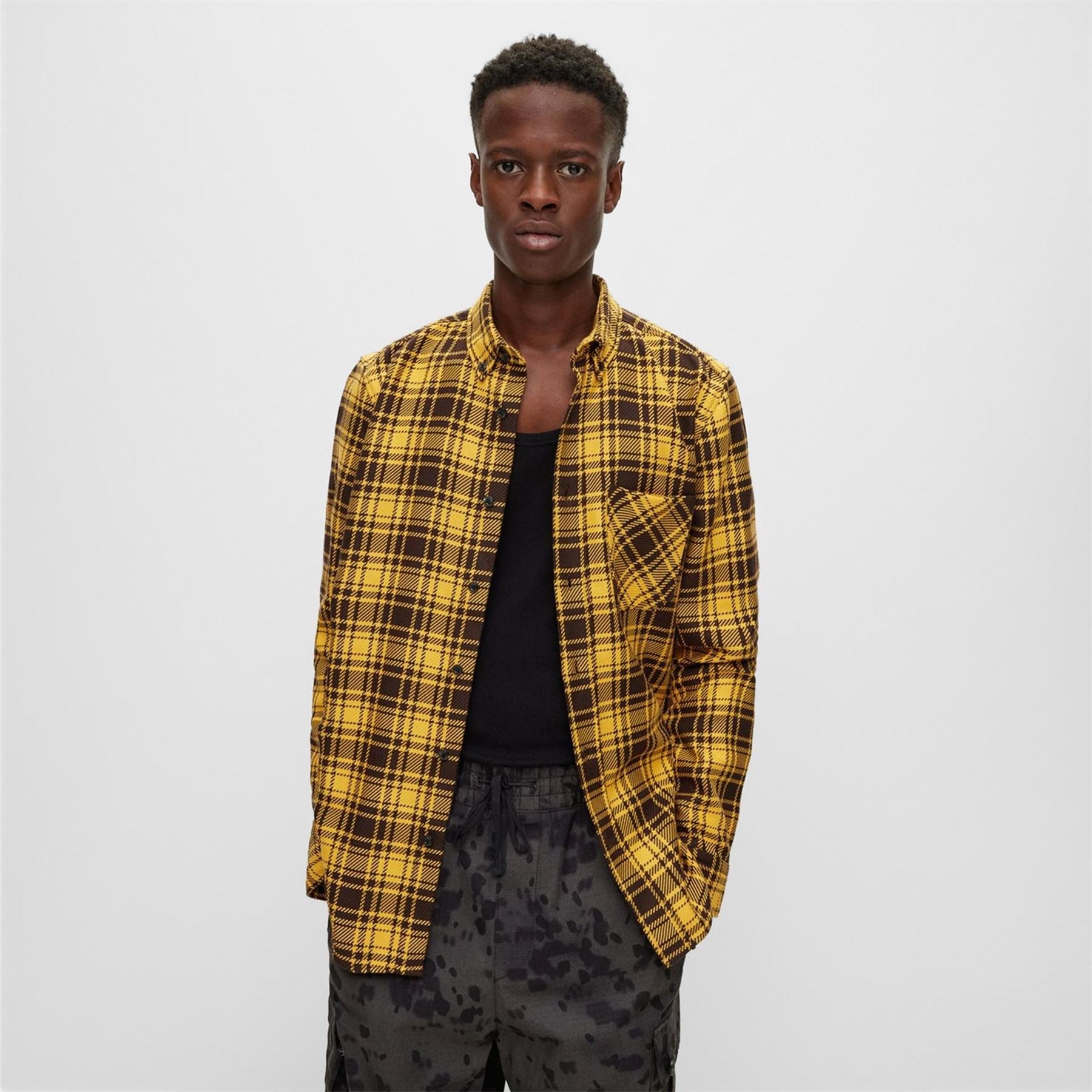 Hugo Ermann Regular Fit Long Sleeve Shirt