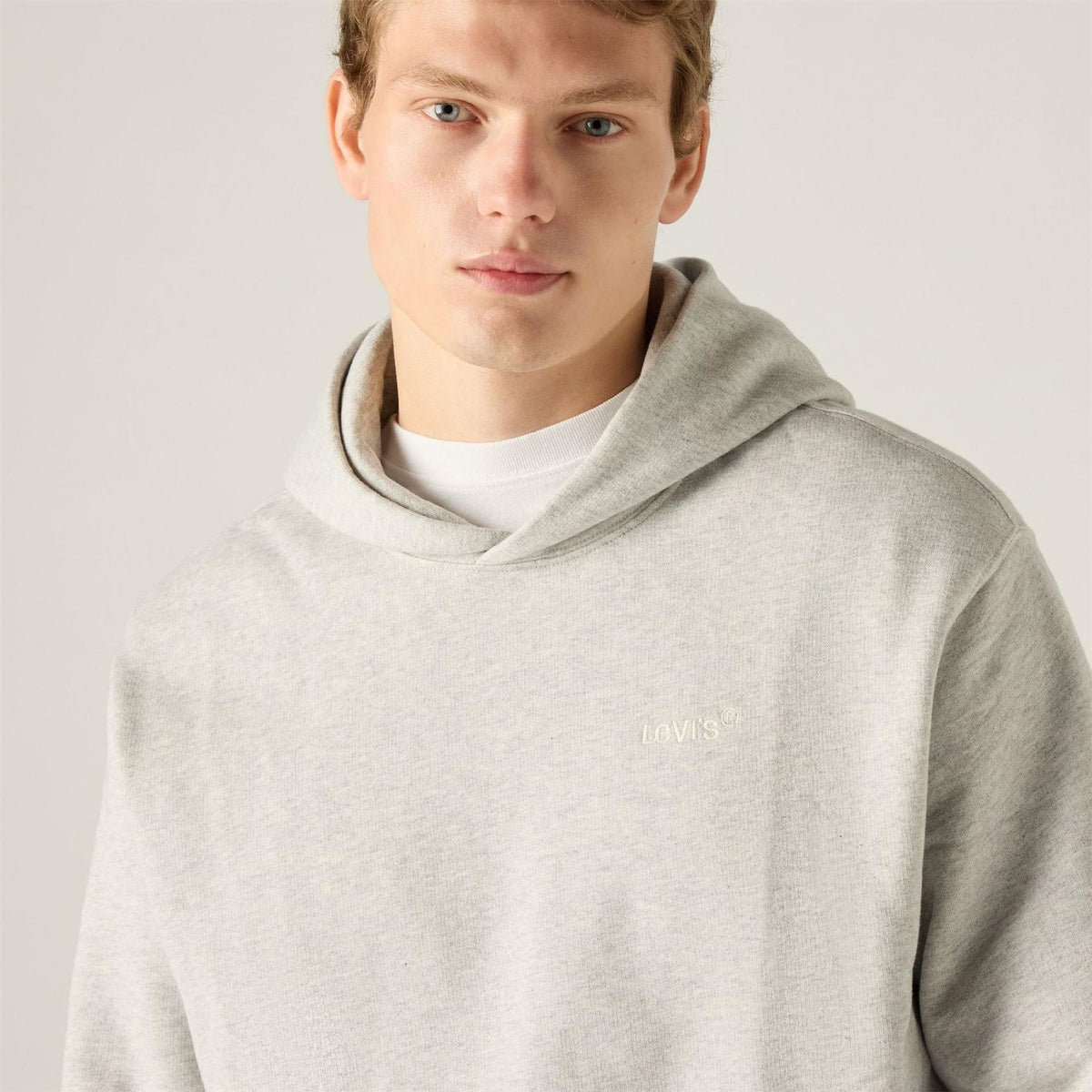 Levis Hooded Neck Drop Shoulder Sweatshirt with Kangaroo Pocket