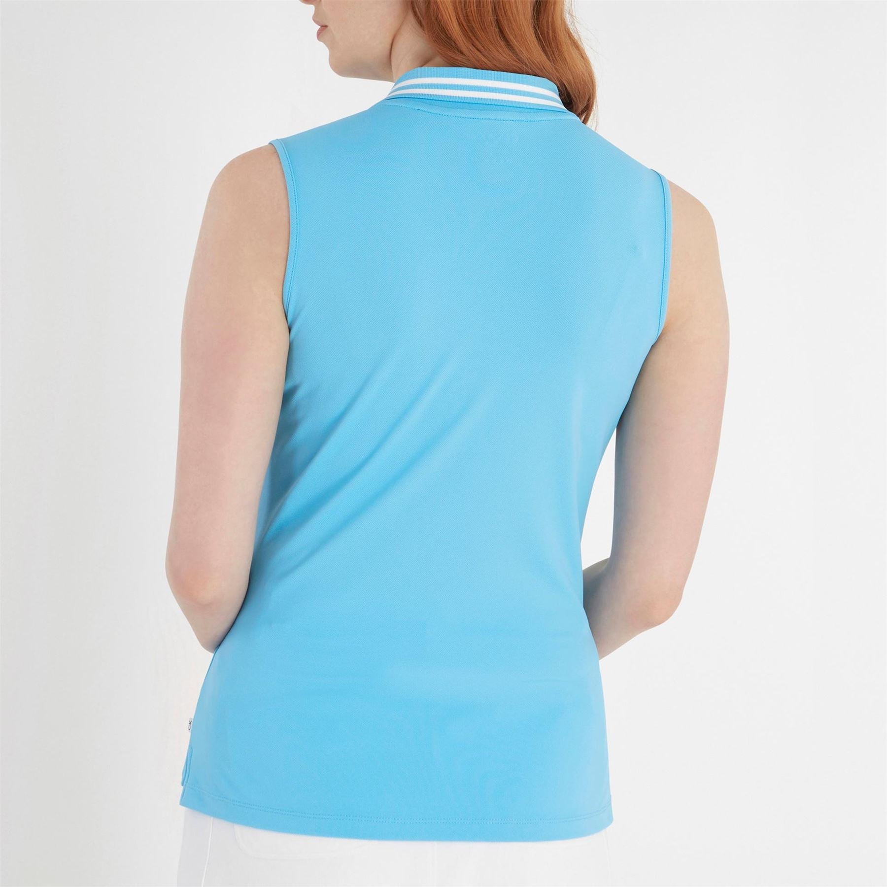 Calvin Klein Golf Color Block Sleeveless Polo Tank