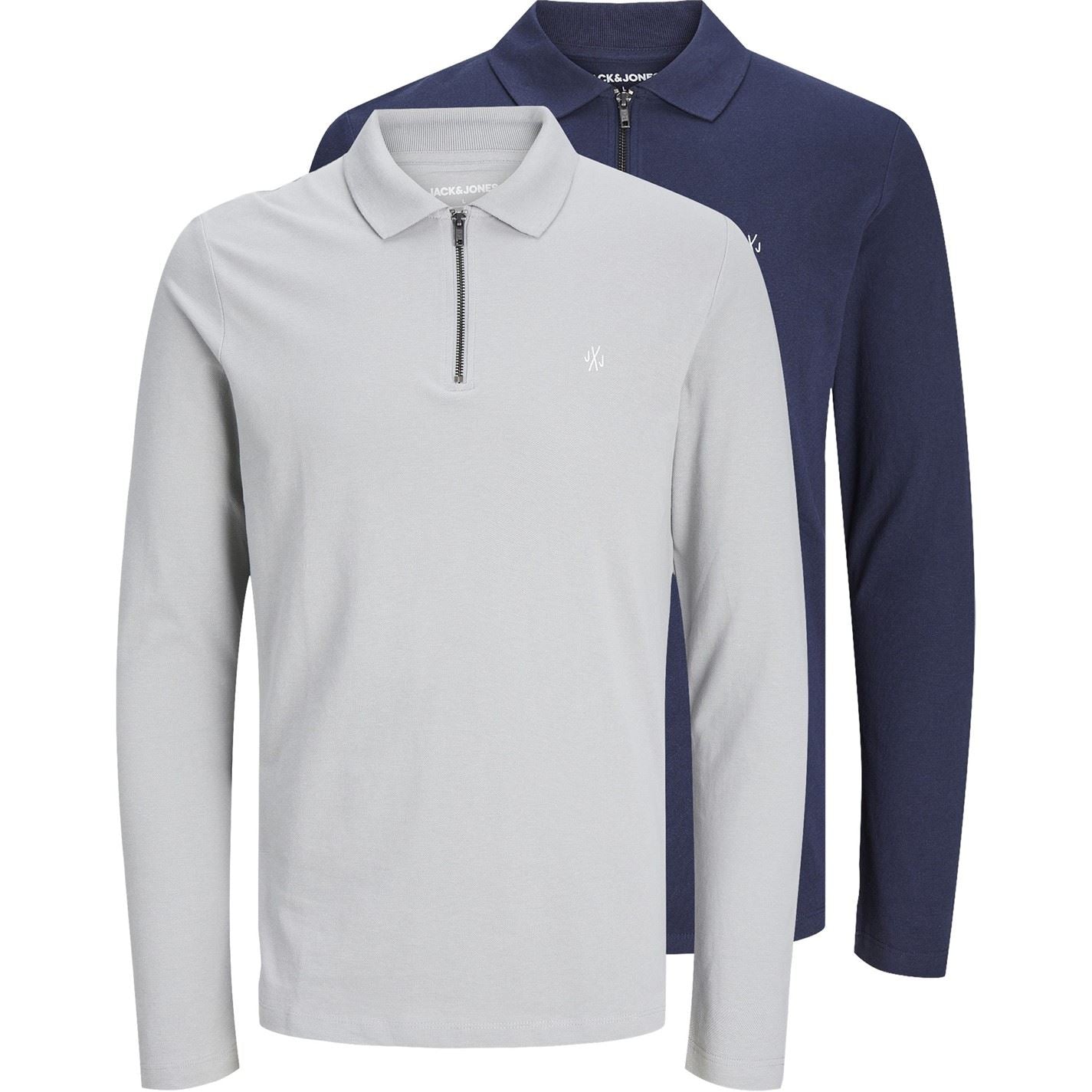 Jack and Jones Regular Fit Long Sleeve Polo Shirt