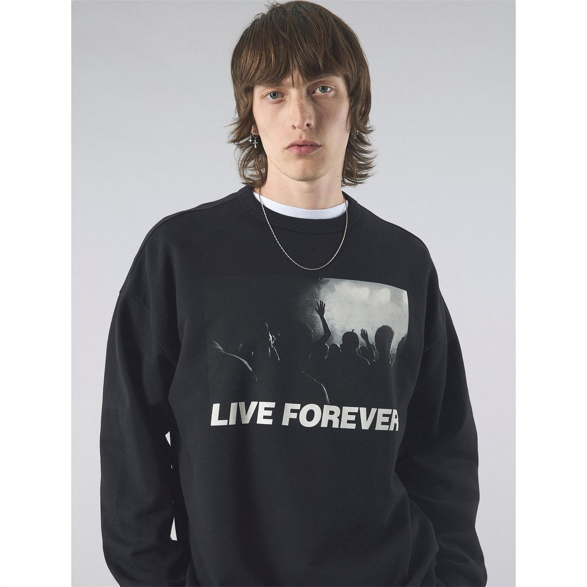 Pretty Green Porsche Regular Fit Lettering Graphic Sweatshirt