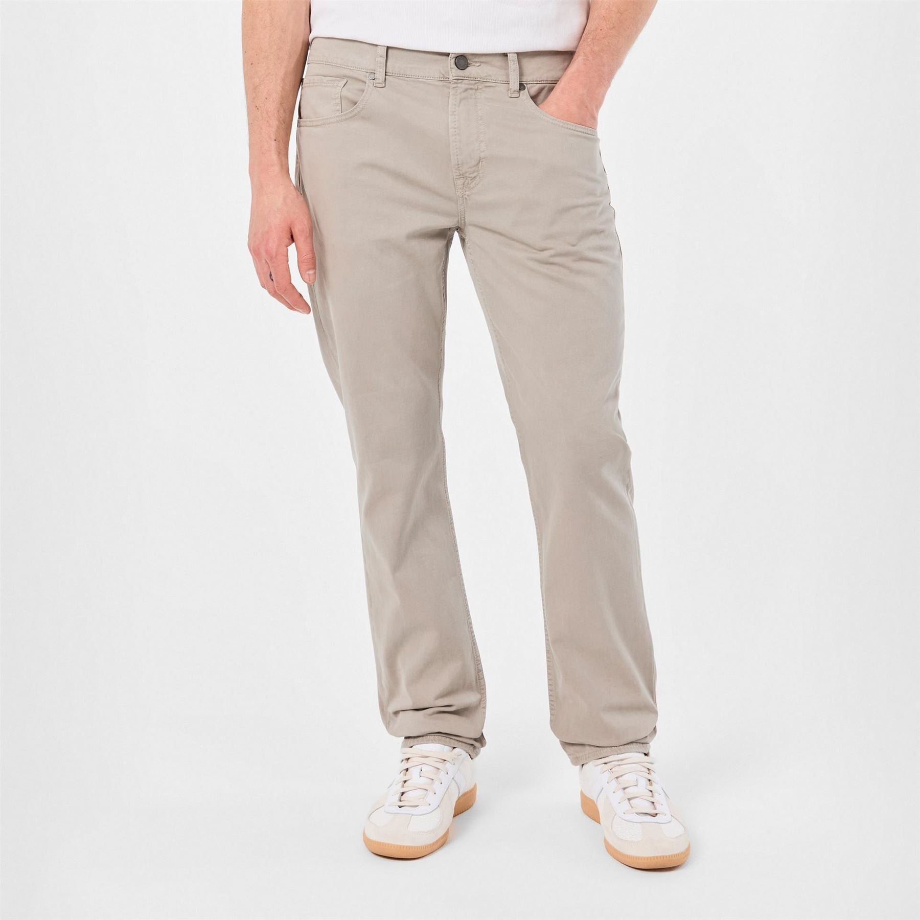 7 For All Mankind Solid Patterned Straight Five Pocket