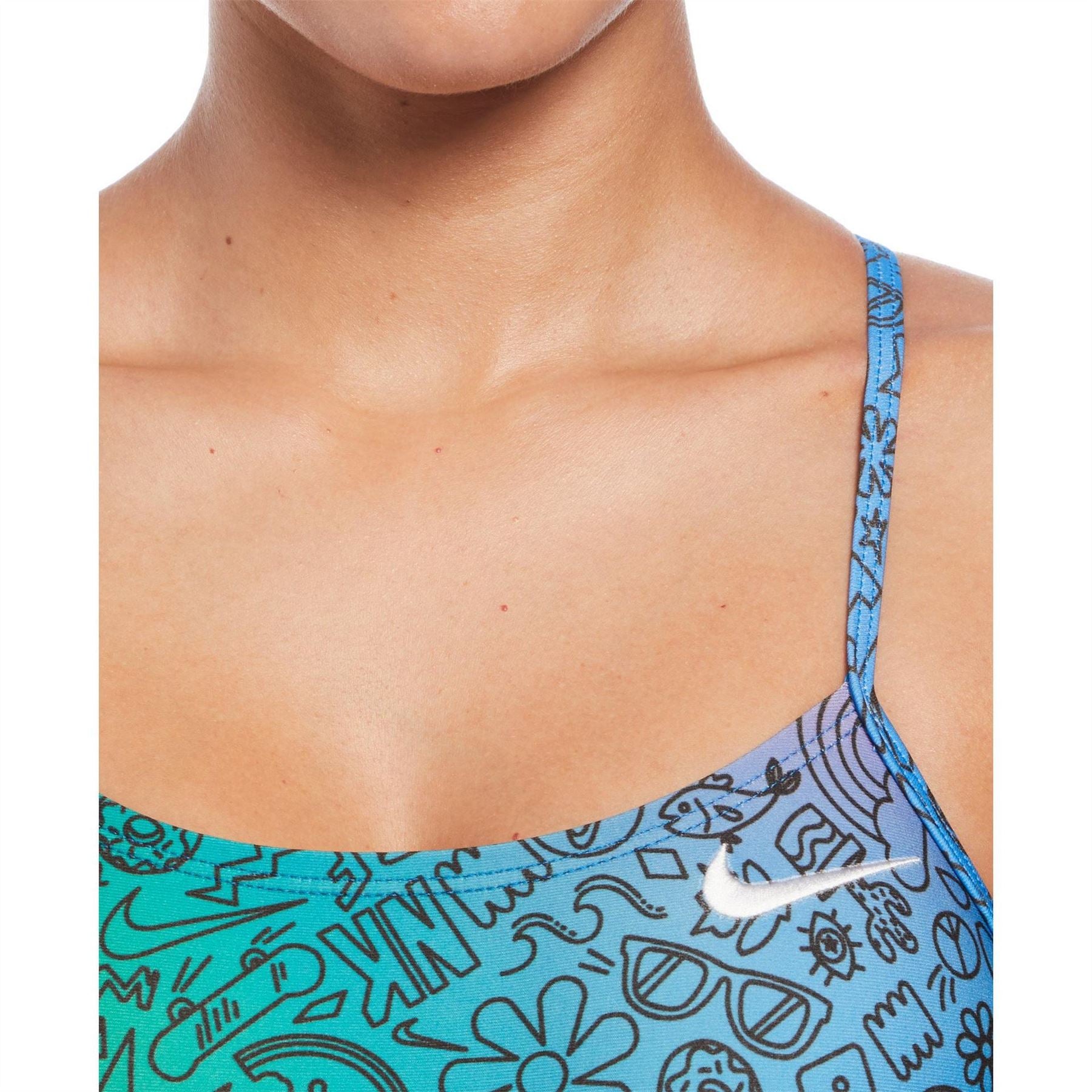 Nike Swim Hydra Strong Cutout One Piece Swimsuit
