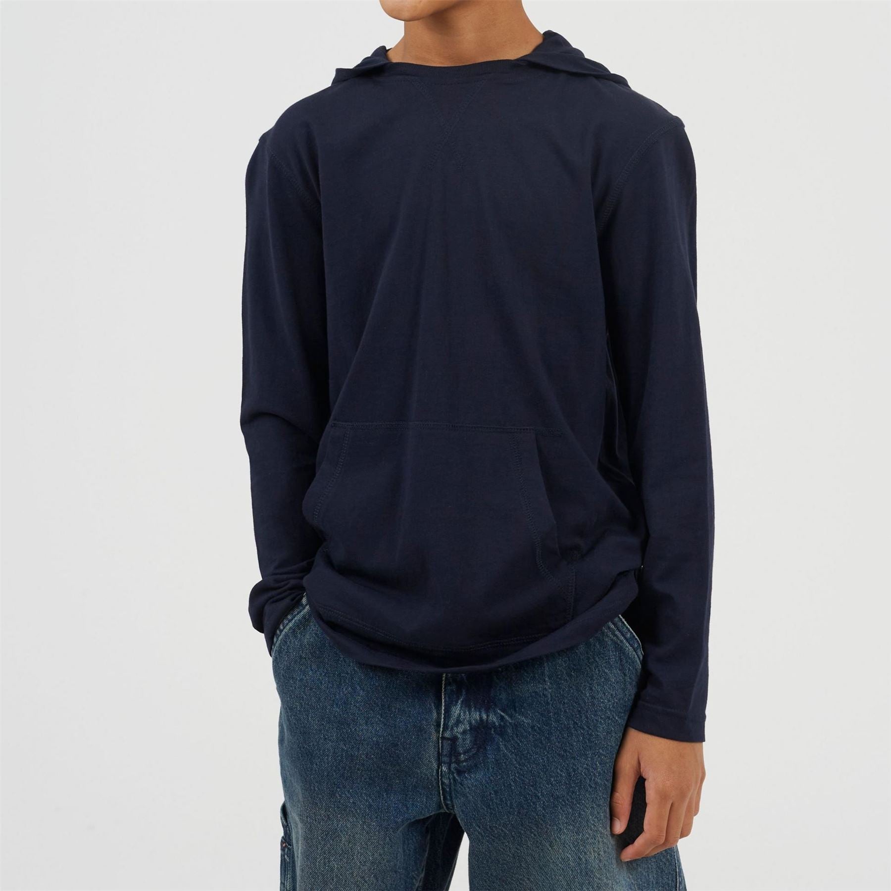 Brave Soul Boys Long Sleeve Hoodie With Set In Sleeve