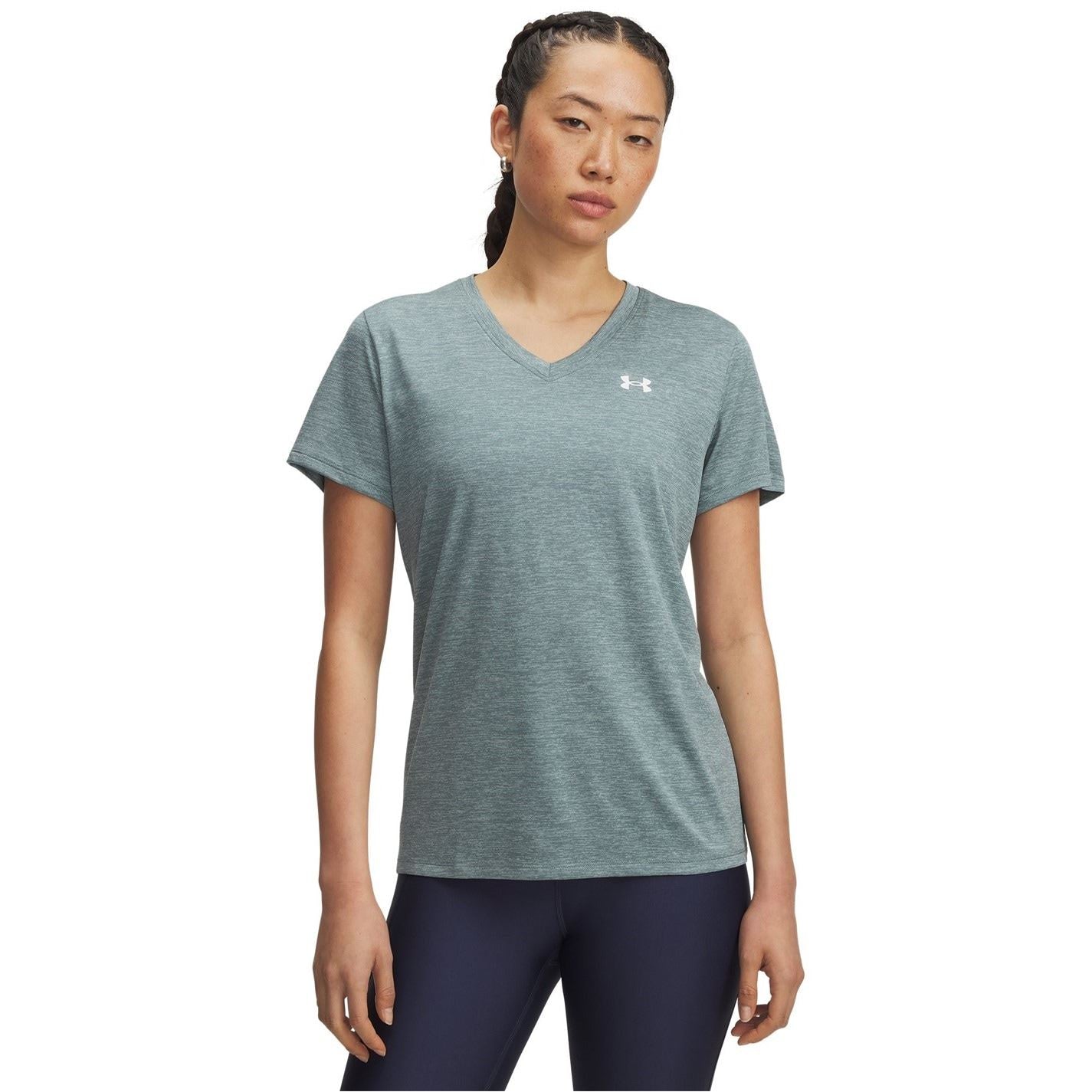 Under Armour Womens Armour Tech™ Twist V Neck Short Sleeve