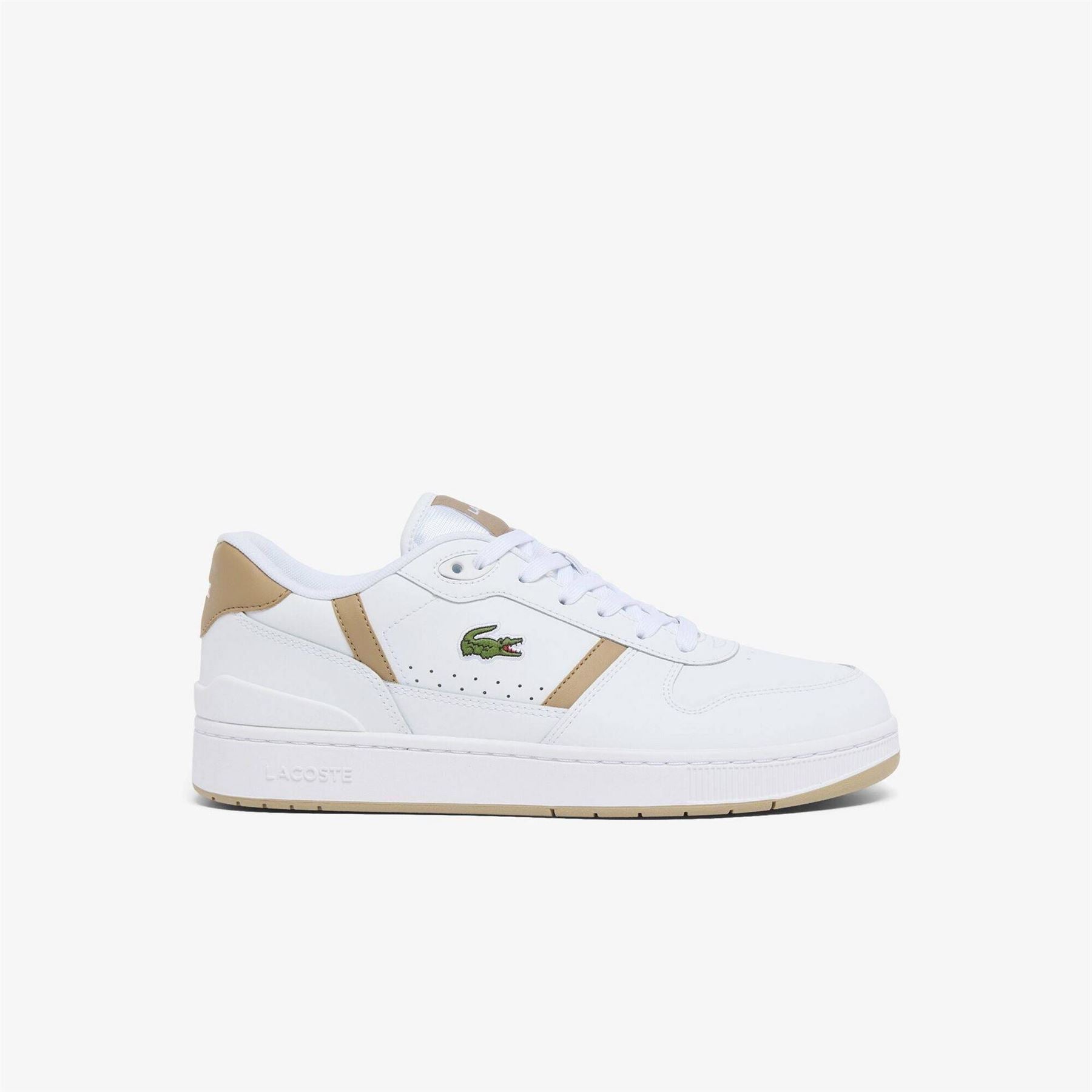 Lacoste T Clip Low Top Crocodile Print Sneakers