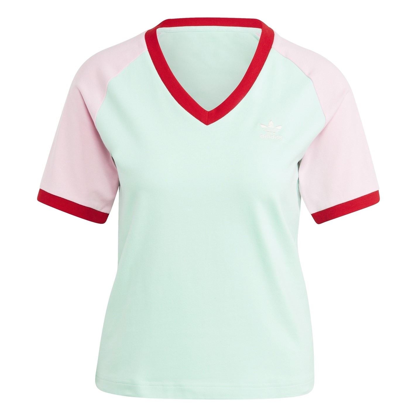 adidas Originals Cropped V-Neck Regular Fit T-Shirt