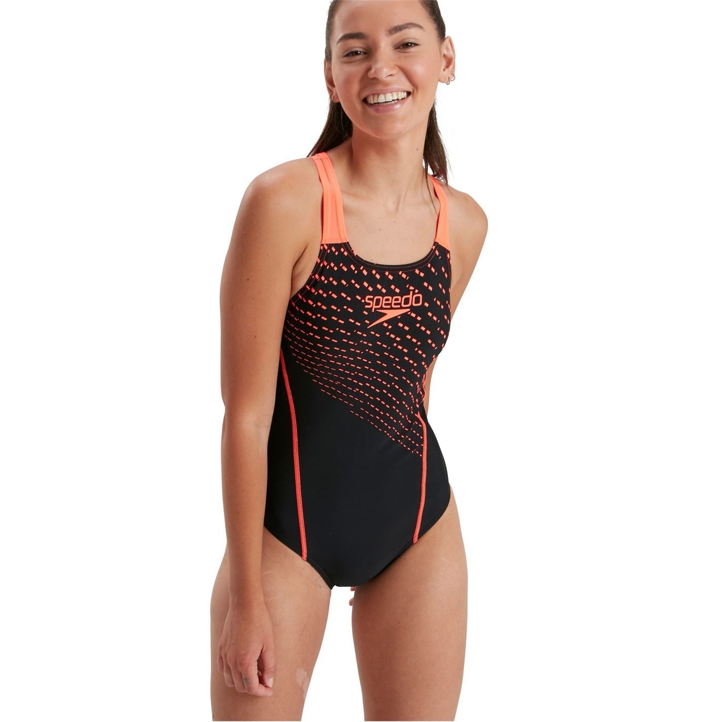 Speedo Womens Medley Logo Swimsuit