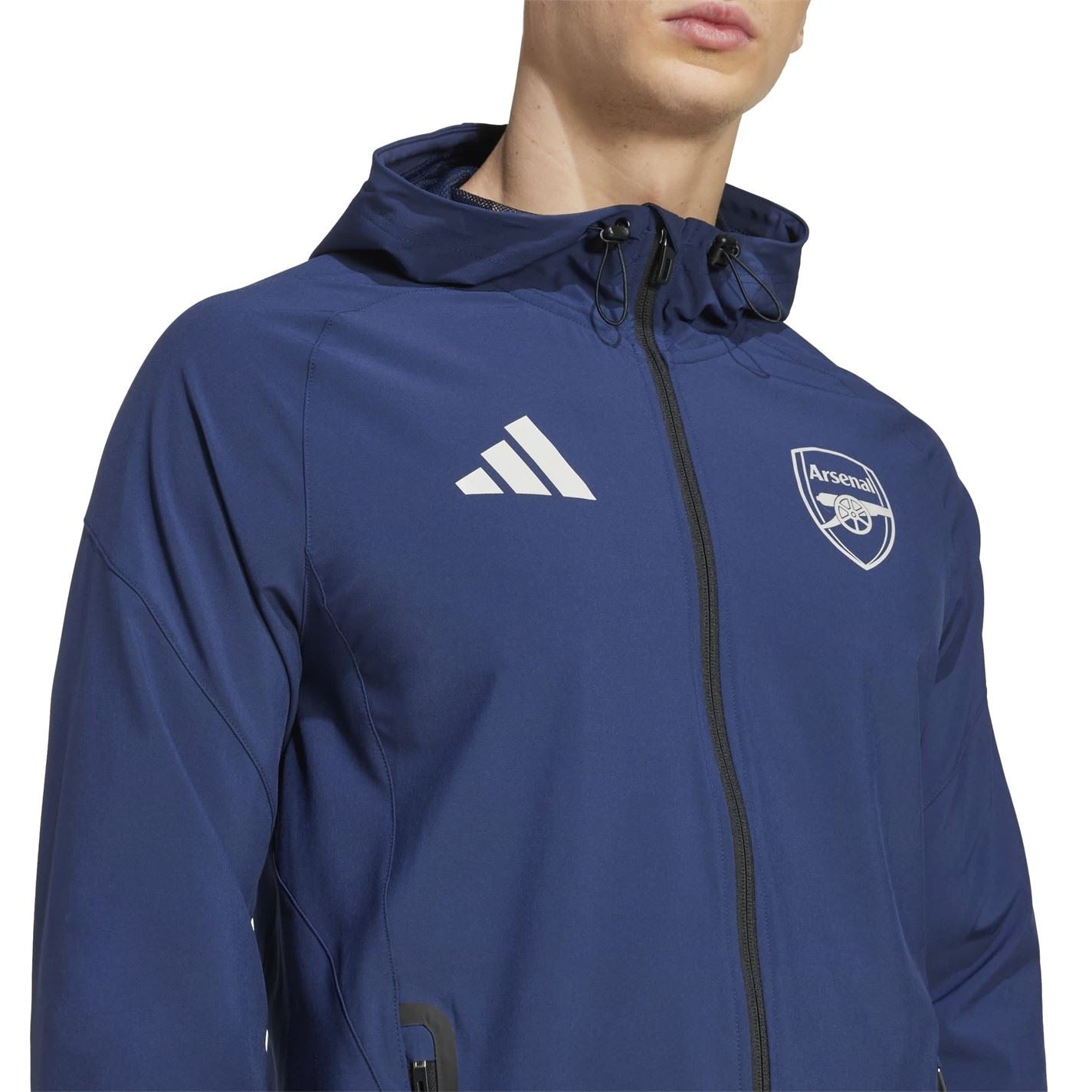 adidas Mens Arsenal Vis Tech Travel Jacket