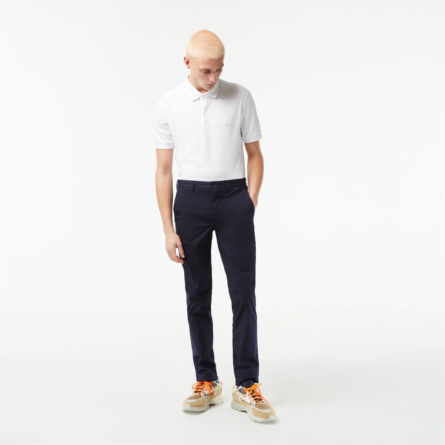 Lacoste Hh7970 Regular Fit Straight Chinos