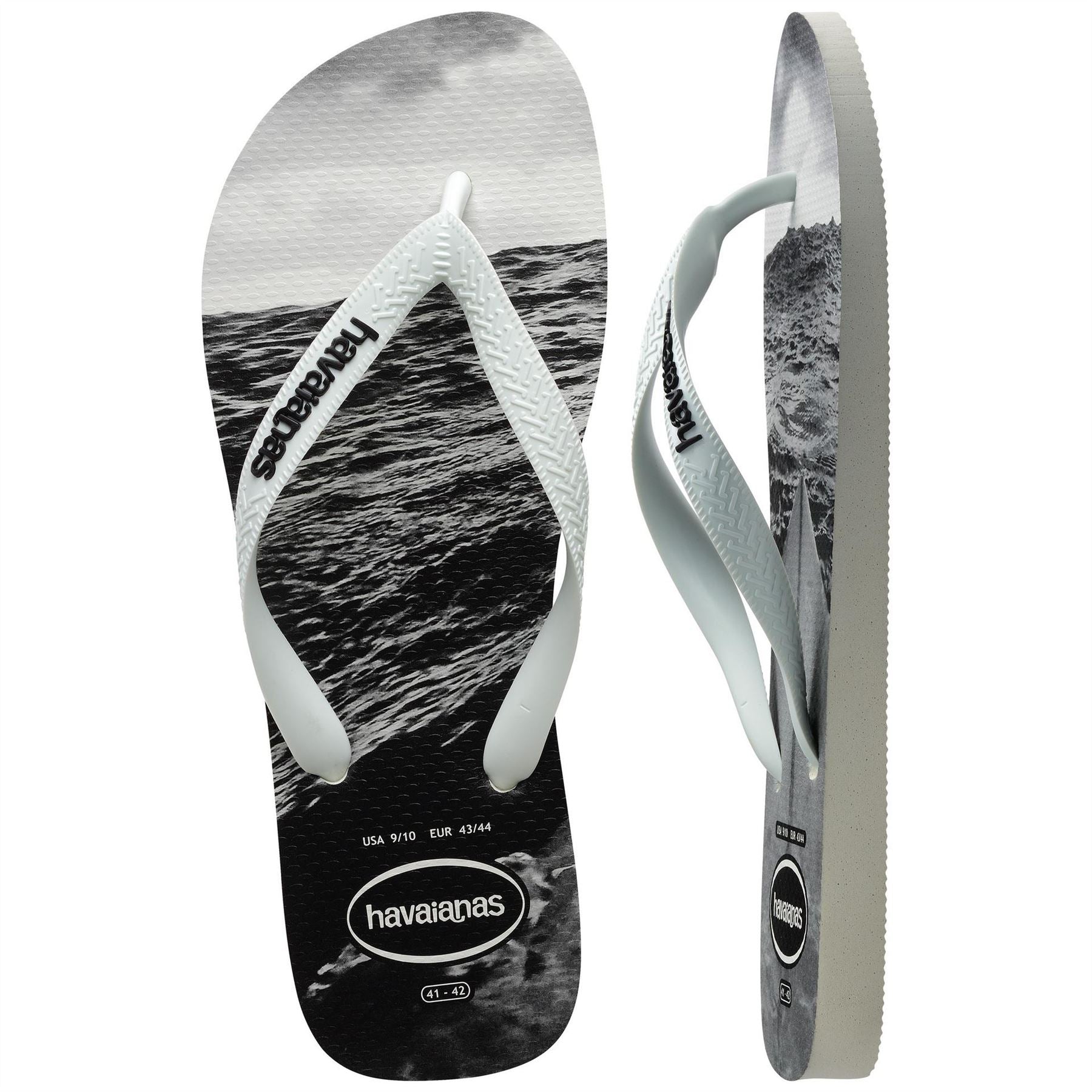 Havaianas Mens Hav. Hype White White Black Black 4 Flip Flops