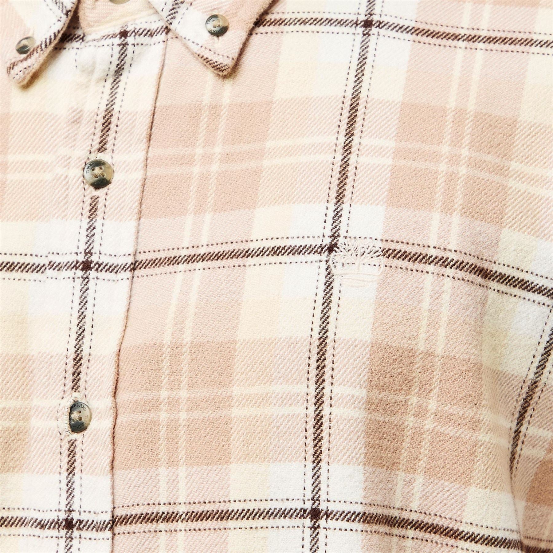 Timberland Collared Neck Button Down Long Sleeve Shirt