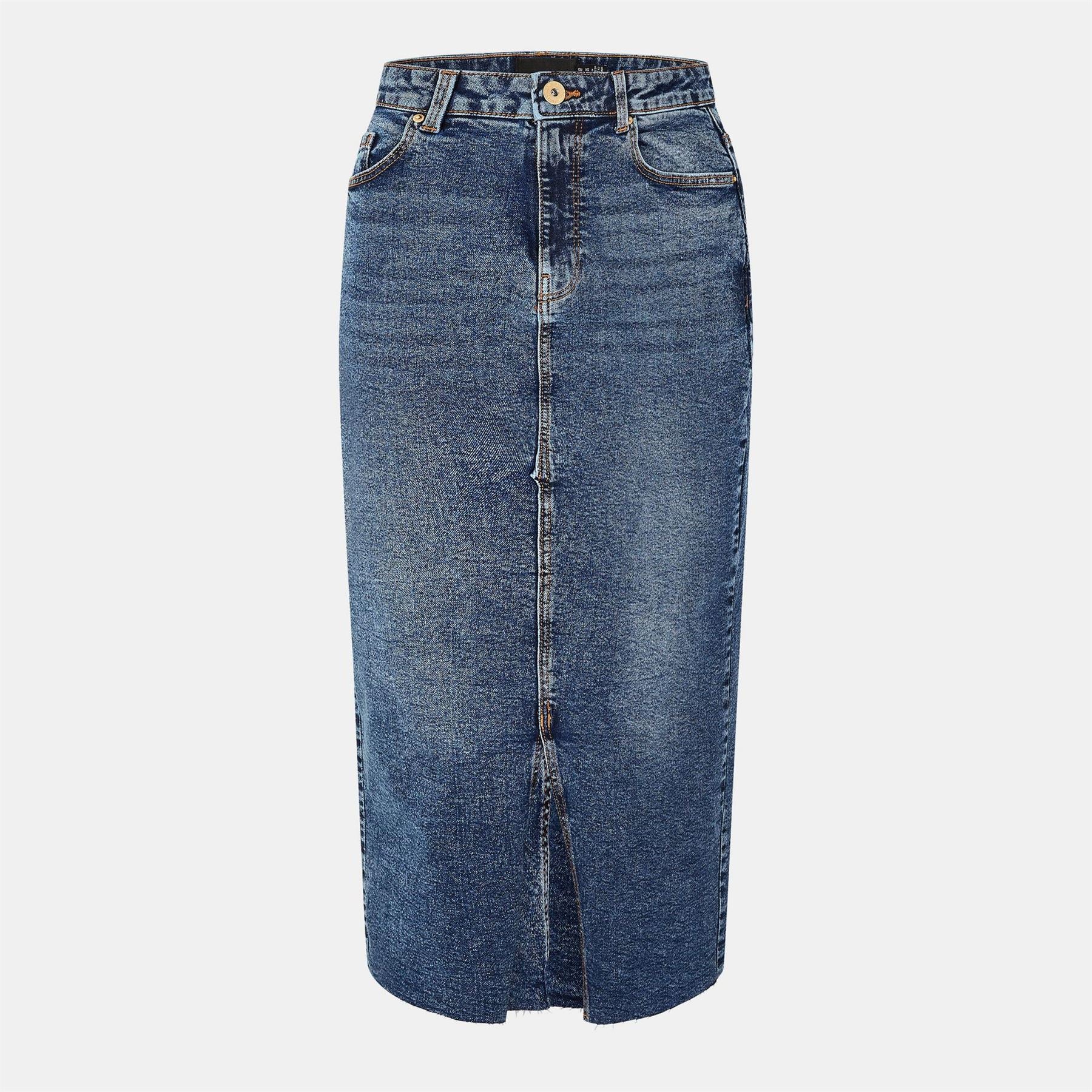 Pieces Skirt Fem Wov Midi Pencil Skirt