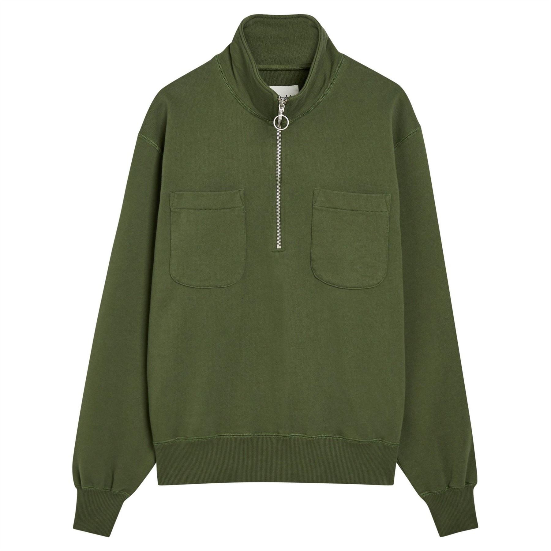 Drakes Sweat Quarter Zip 2 Pkts