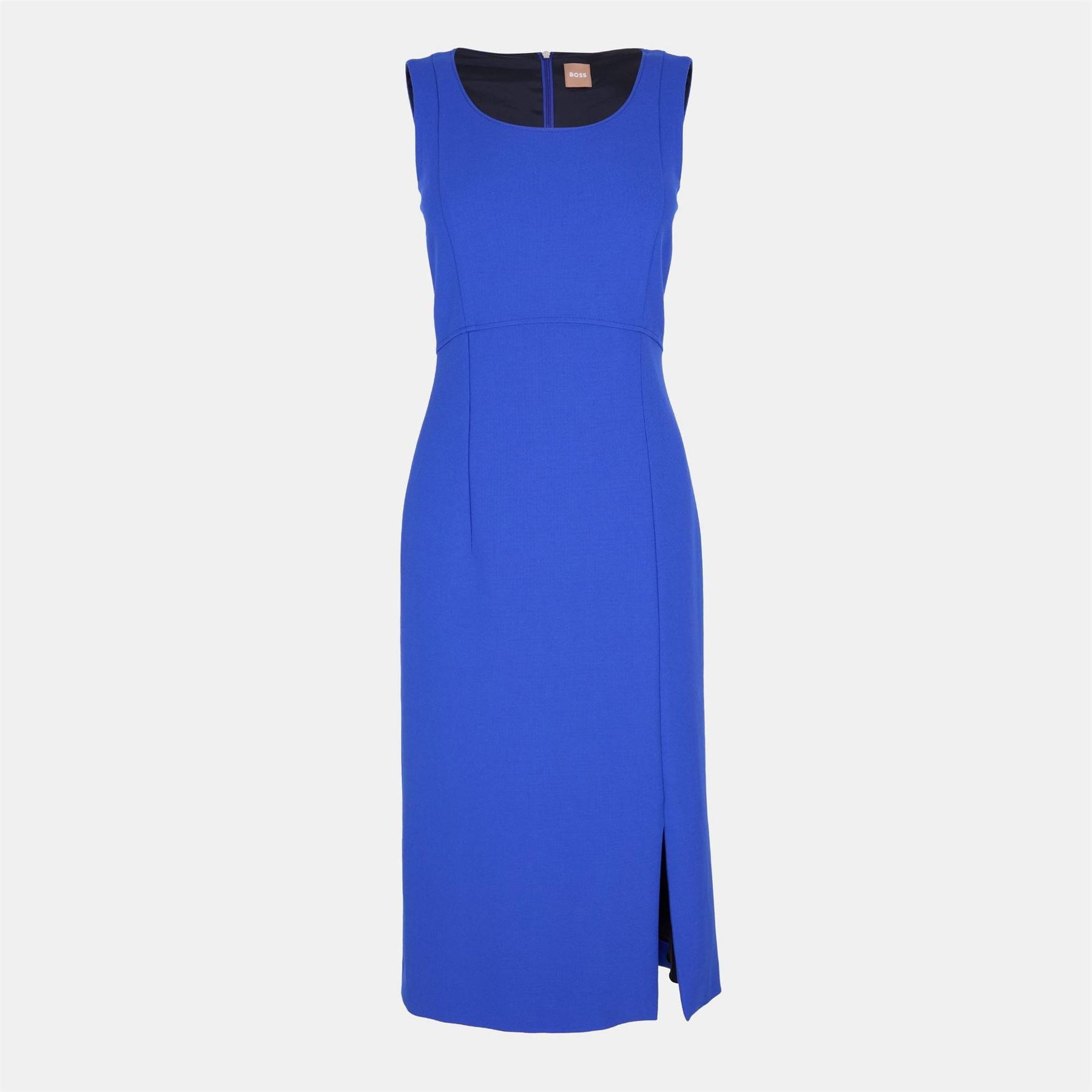 Boss Demboka Scoop Neck Sleeveless Midi Dress