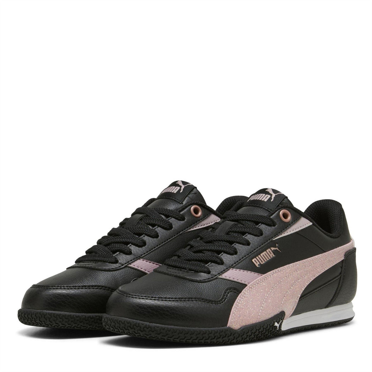 Puma Bella D Glitter Canvas Low Top Sneakers