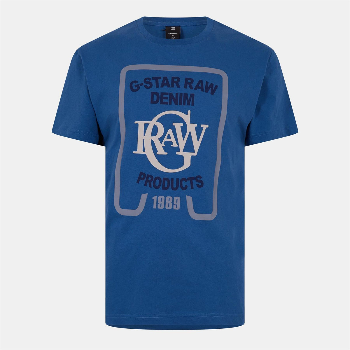 G Star Regular Fit Lettering Crew Neck T-Shirt