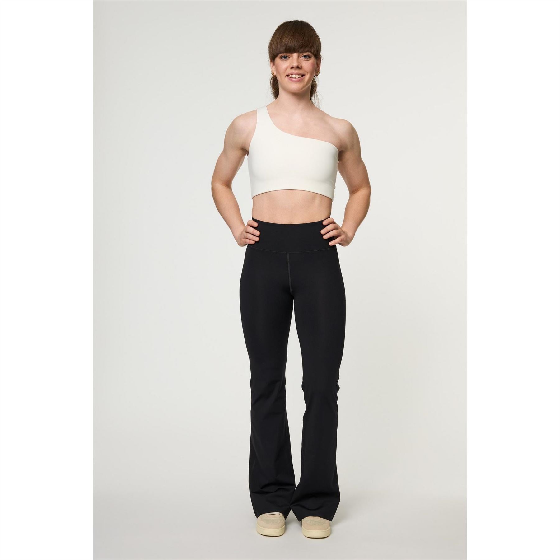 Girlfriend Collective Comp Solid Patterned Flare Leggings