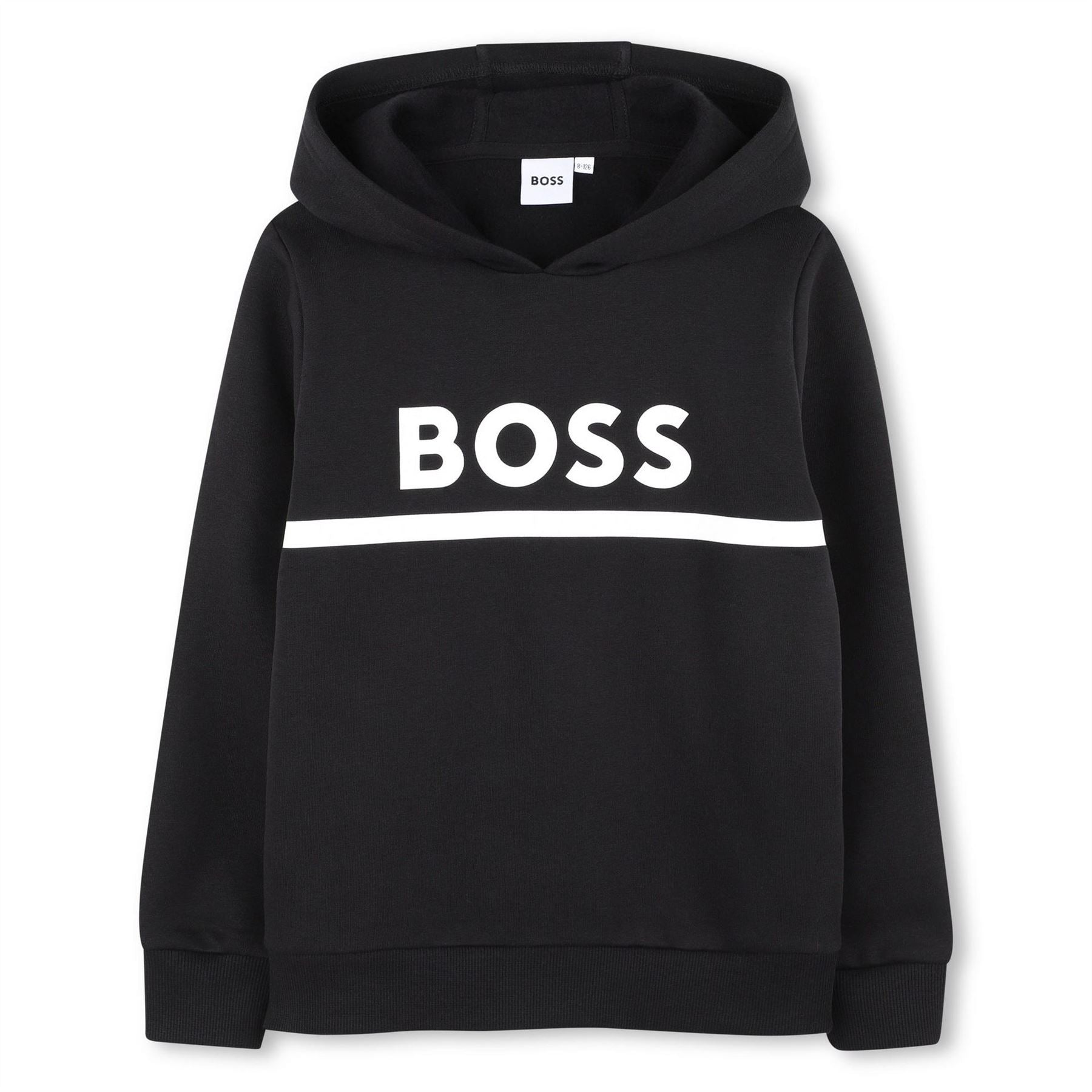 Boss Hooded Neck Long Sleeve Sweatshirt