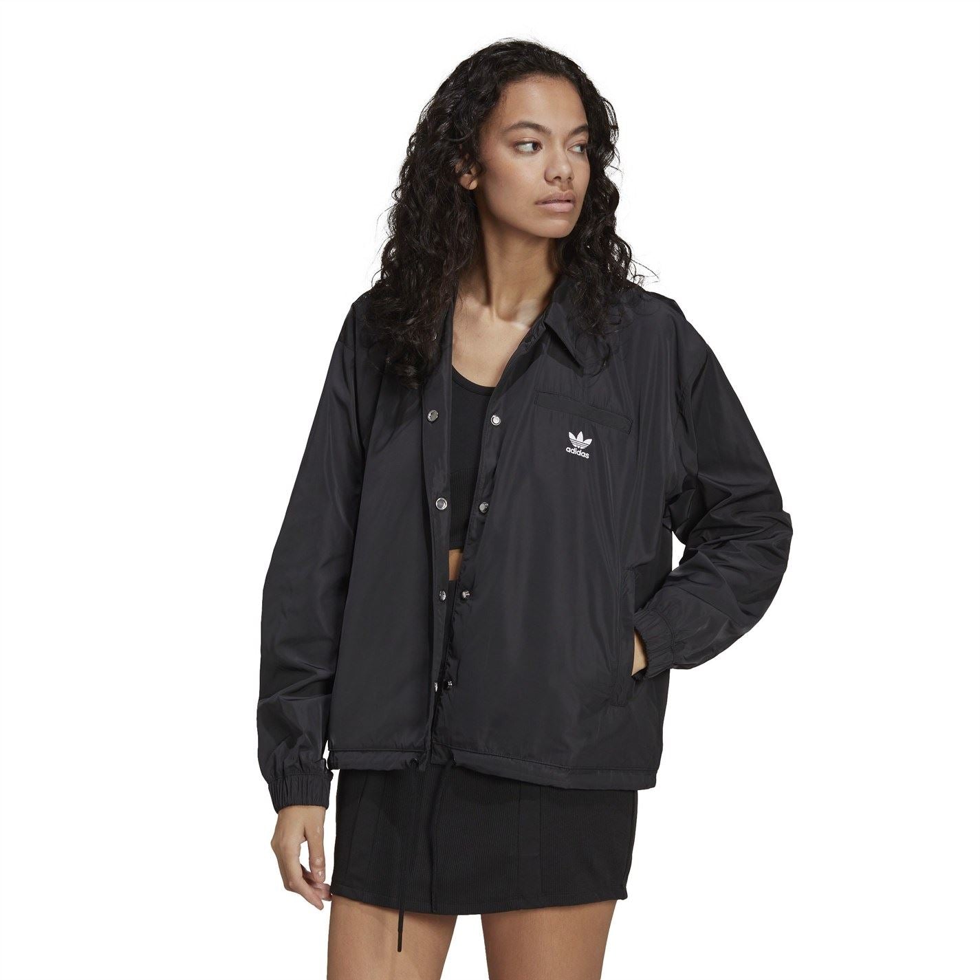 adidas Originals Collared Neck Relaxed Fit Windbreaker Jacket