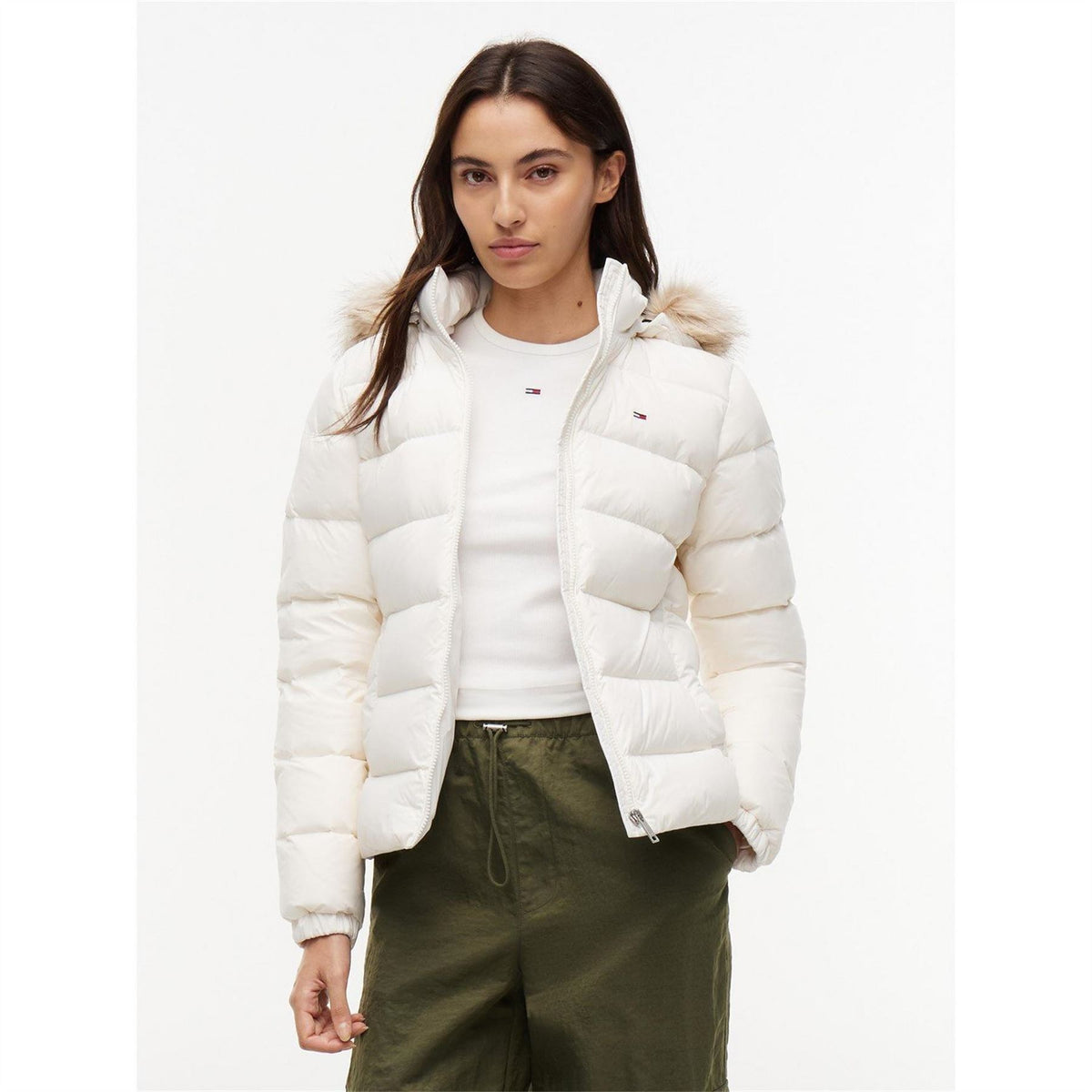 Tommy Jeans Jeans Tjw Basic Hooded Down Jacket Ext