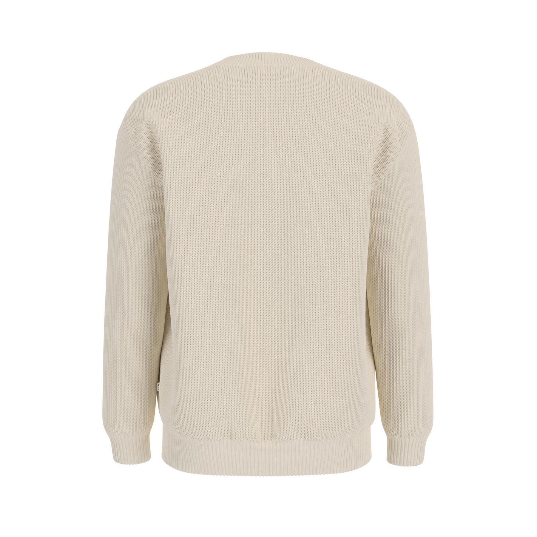 Guess Logo Print Crew Neck Long Sleeve Sweater