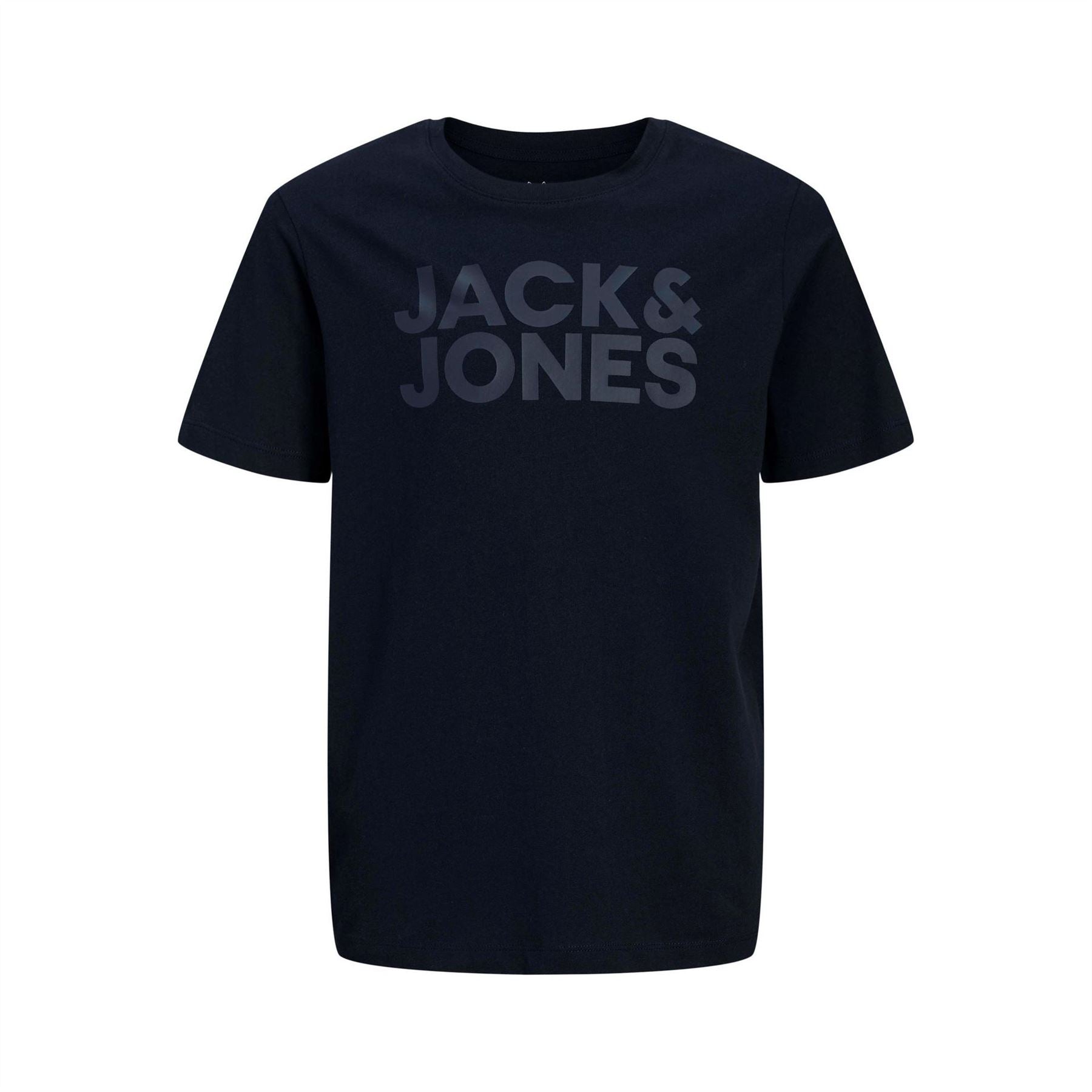 Jack and Jones Logo Print Crew Neck Short Sleeve Jersey T-Shirt