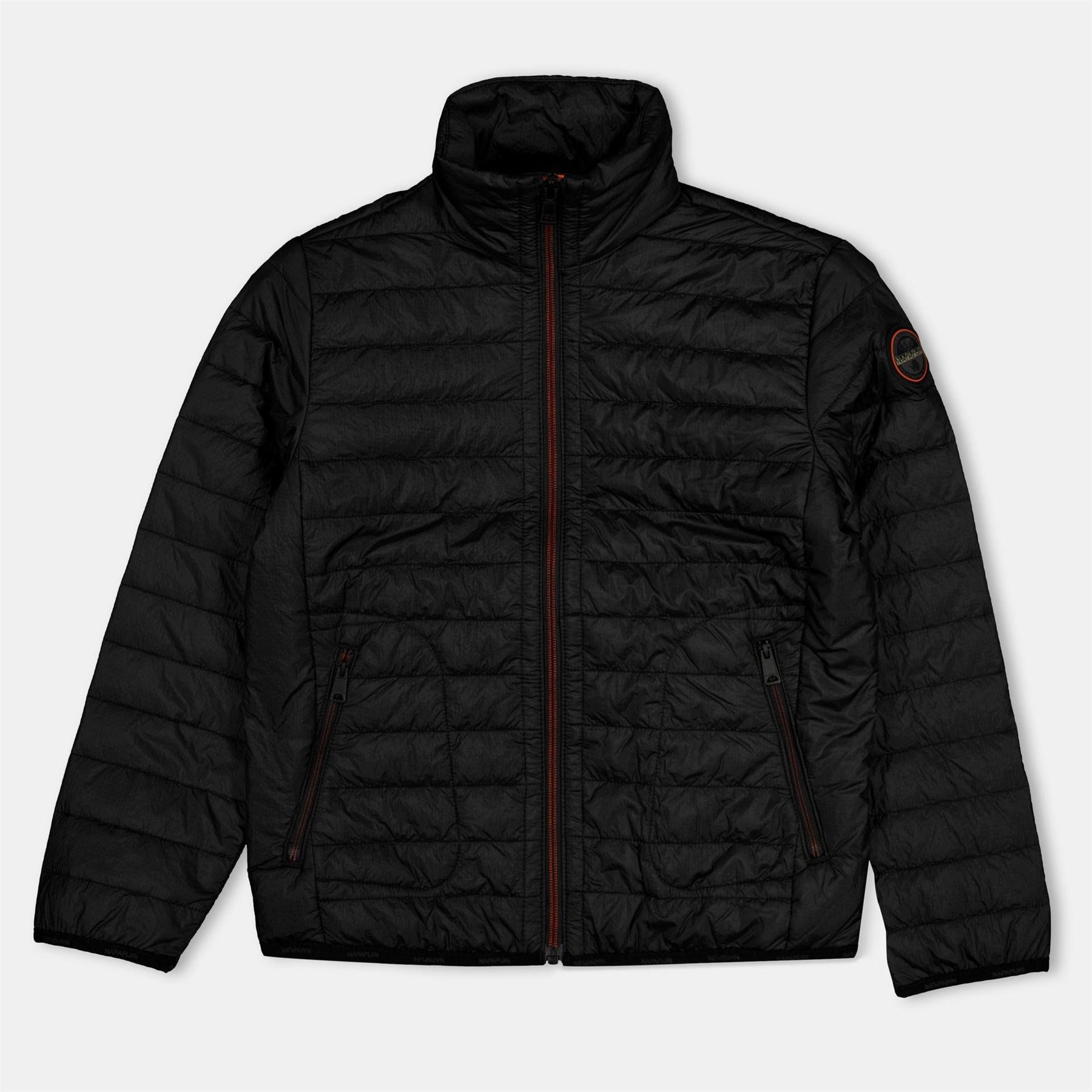Napapijri Amiata Zipped Pocket Solid Patterned Puffer Jacket