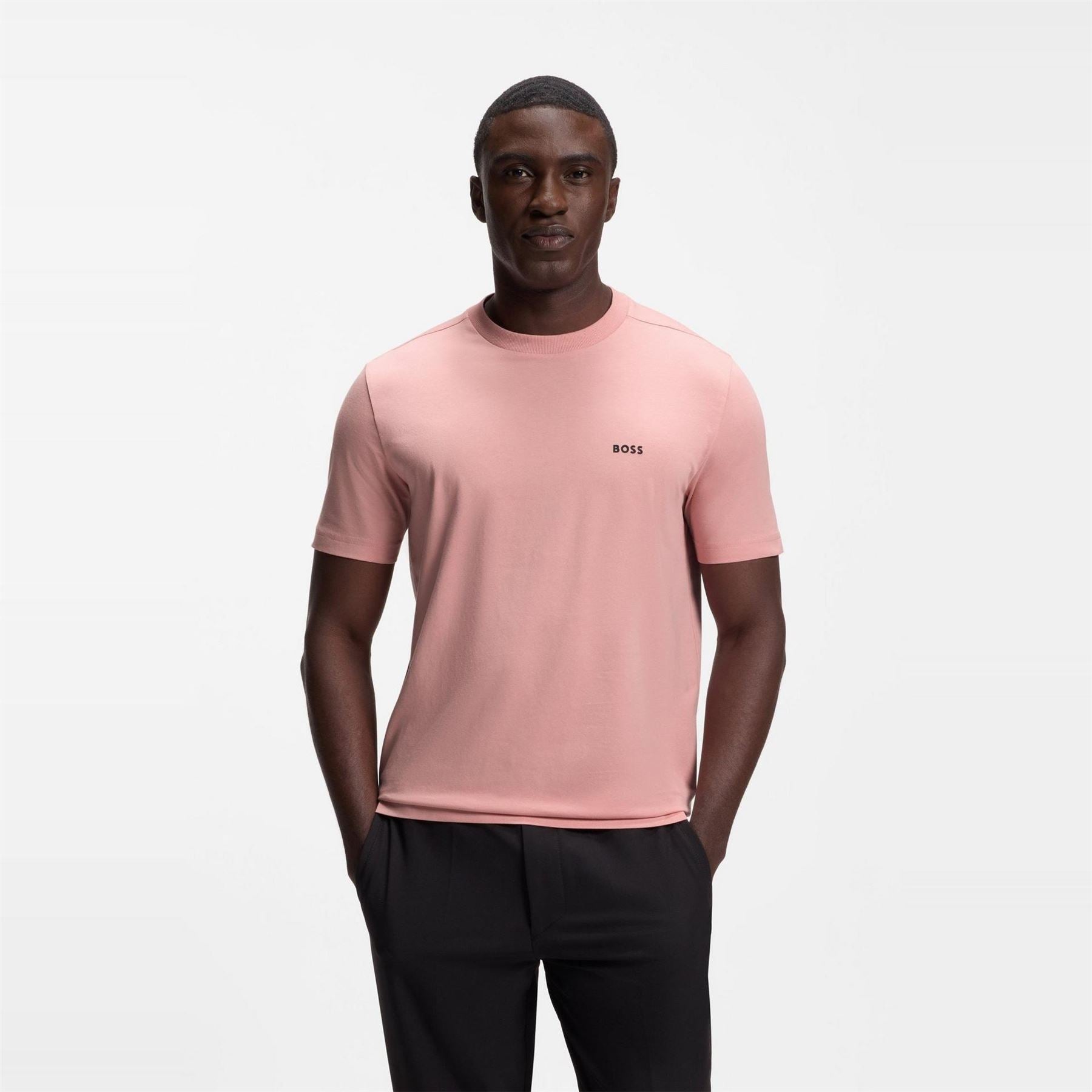 Boss BOSS GREEN T Shirt with Logo Design Stretch Cotton