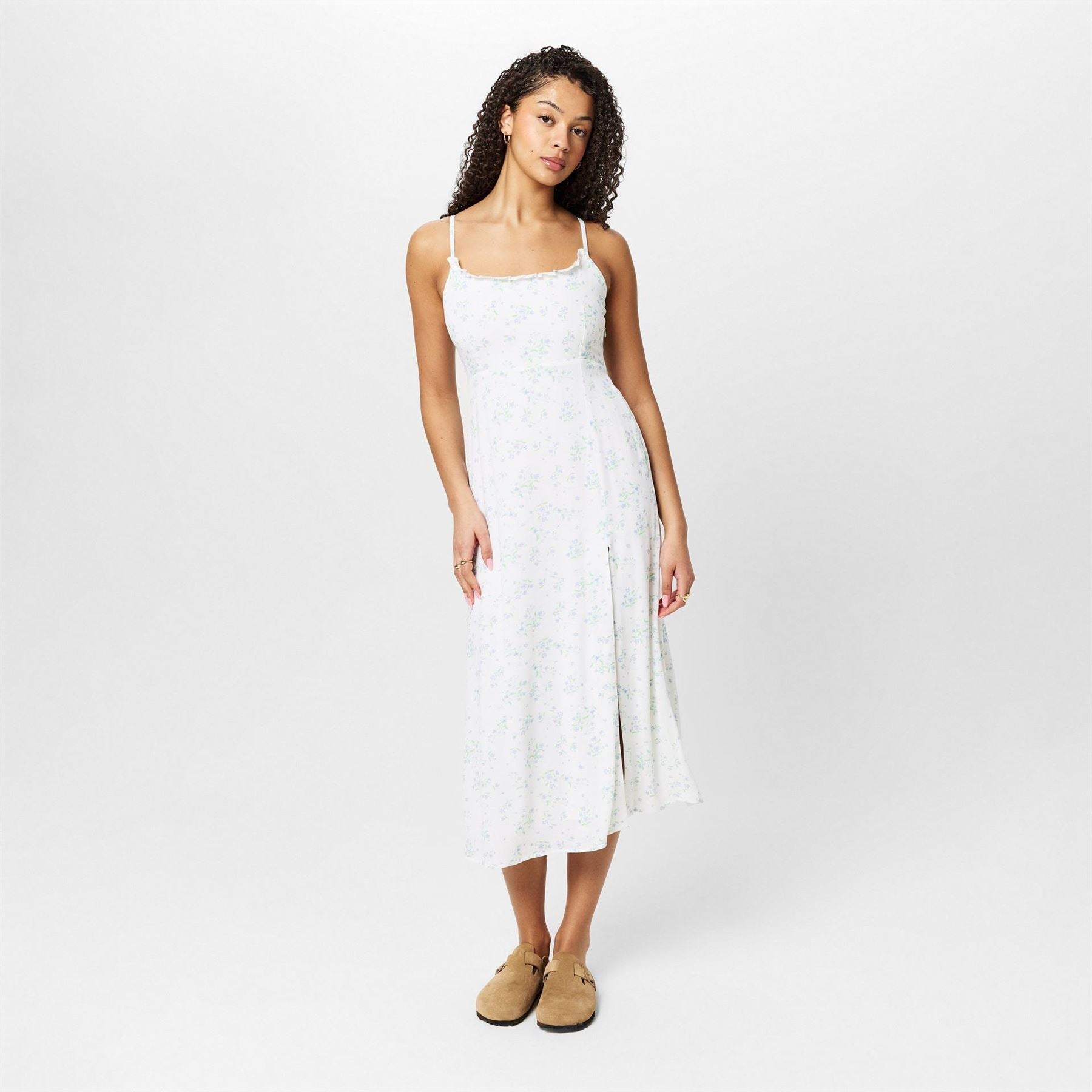 Jack Wills Square Neck Midi A-Line Dress