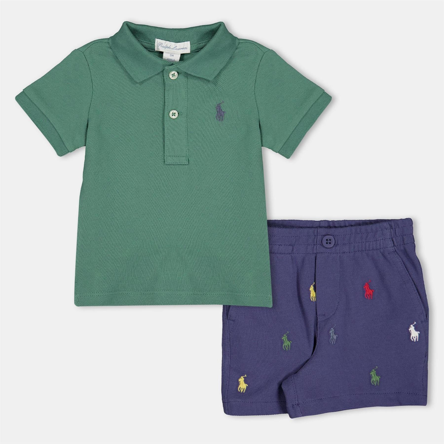 Polo Ralph Lauren Collared Neck Short Sleeve Shirt and Short Set
