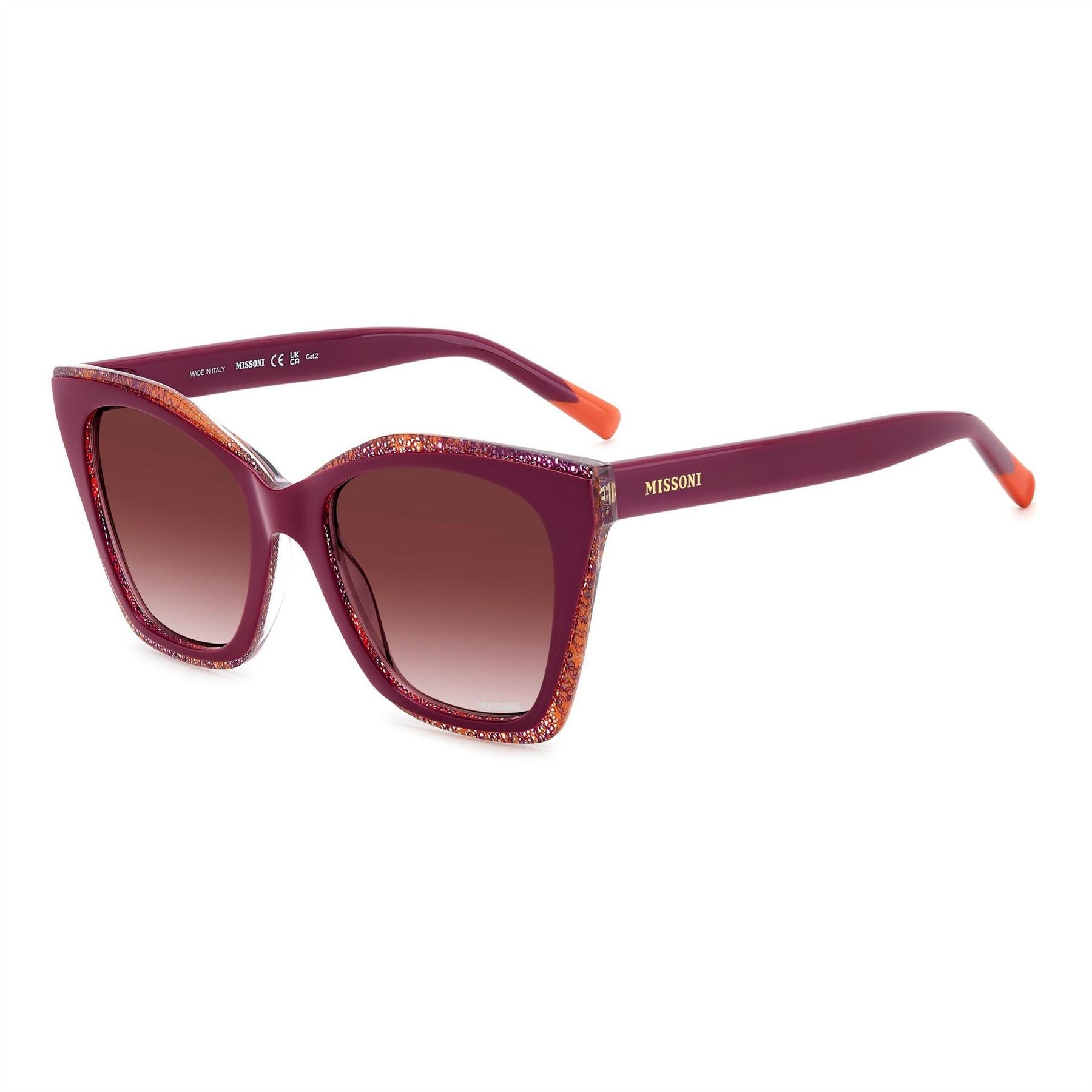Missoni Rectangular Round Sunglasses