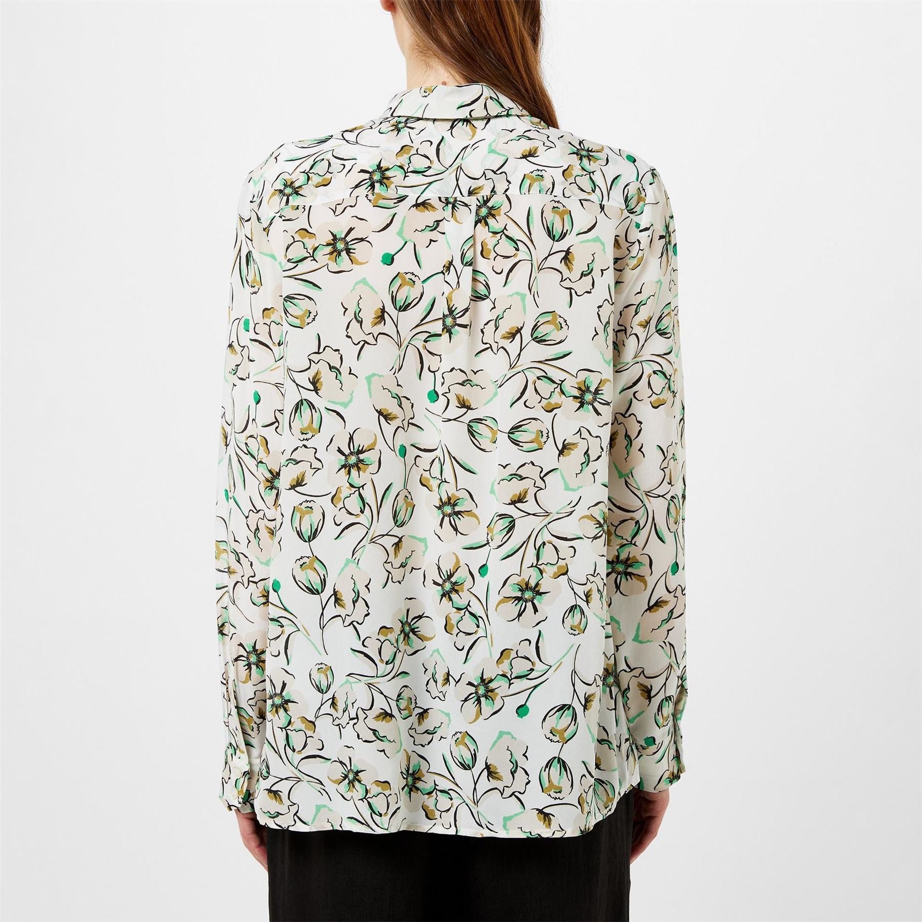 Marella Goccia Floral Long Sleeve Patterned Shirt