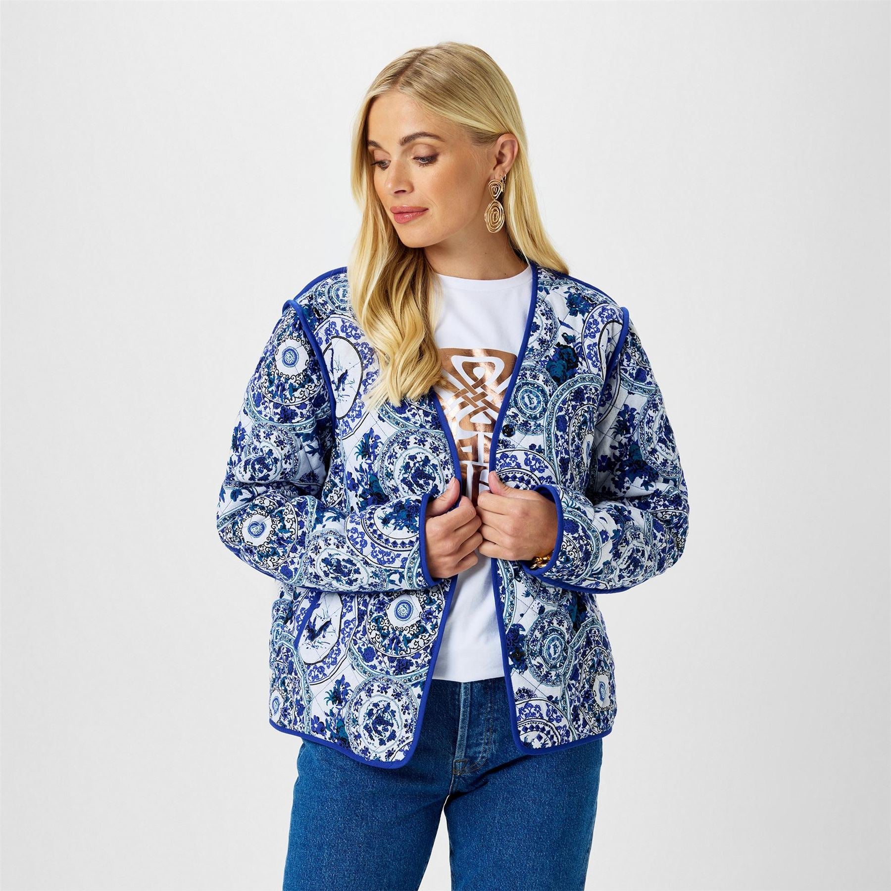 Biba Printed Quilted Jacket
