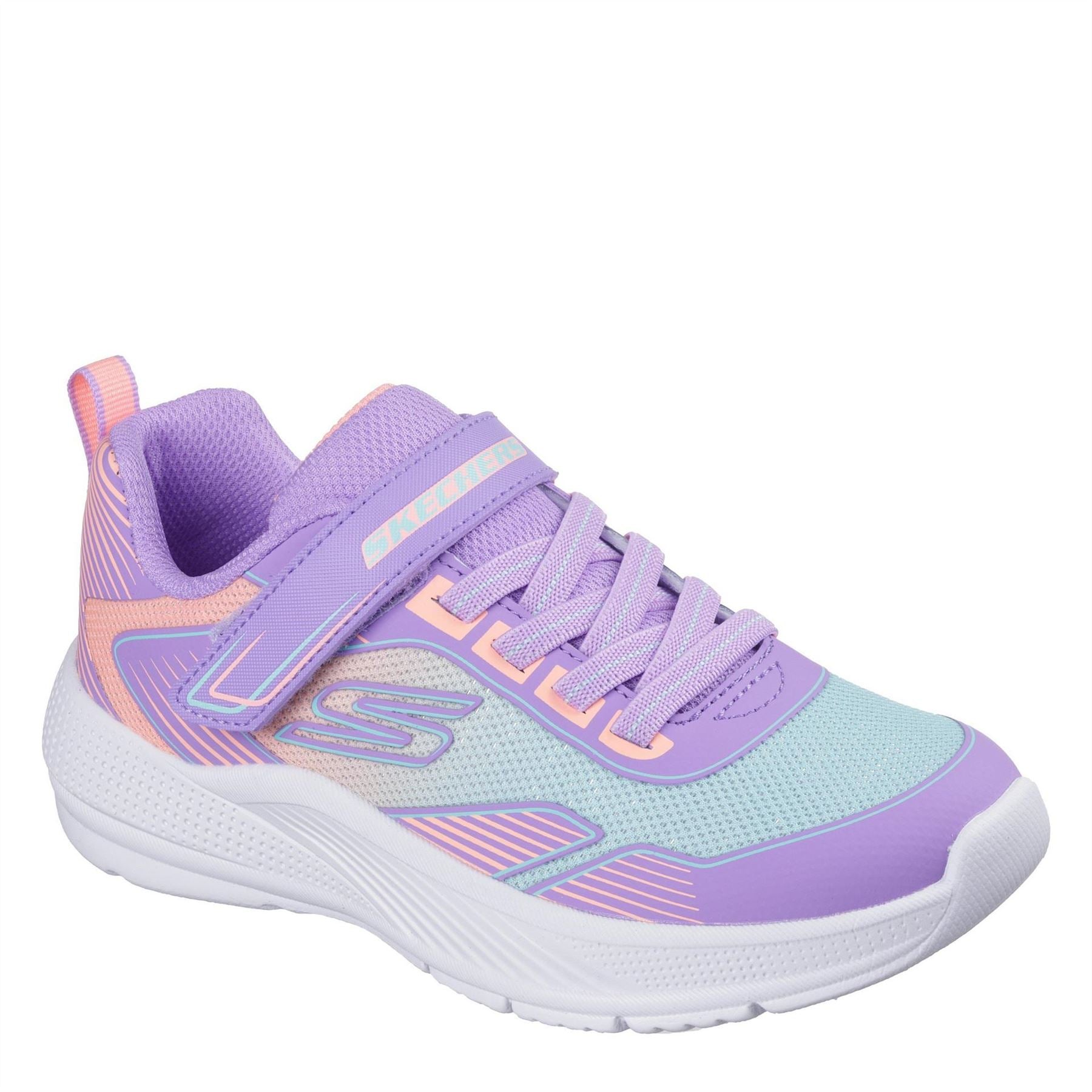 Skechers Gore And Strap Ombre Sparkle Mesh Microspec Runners