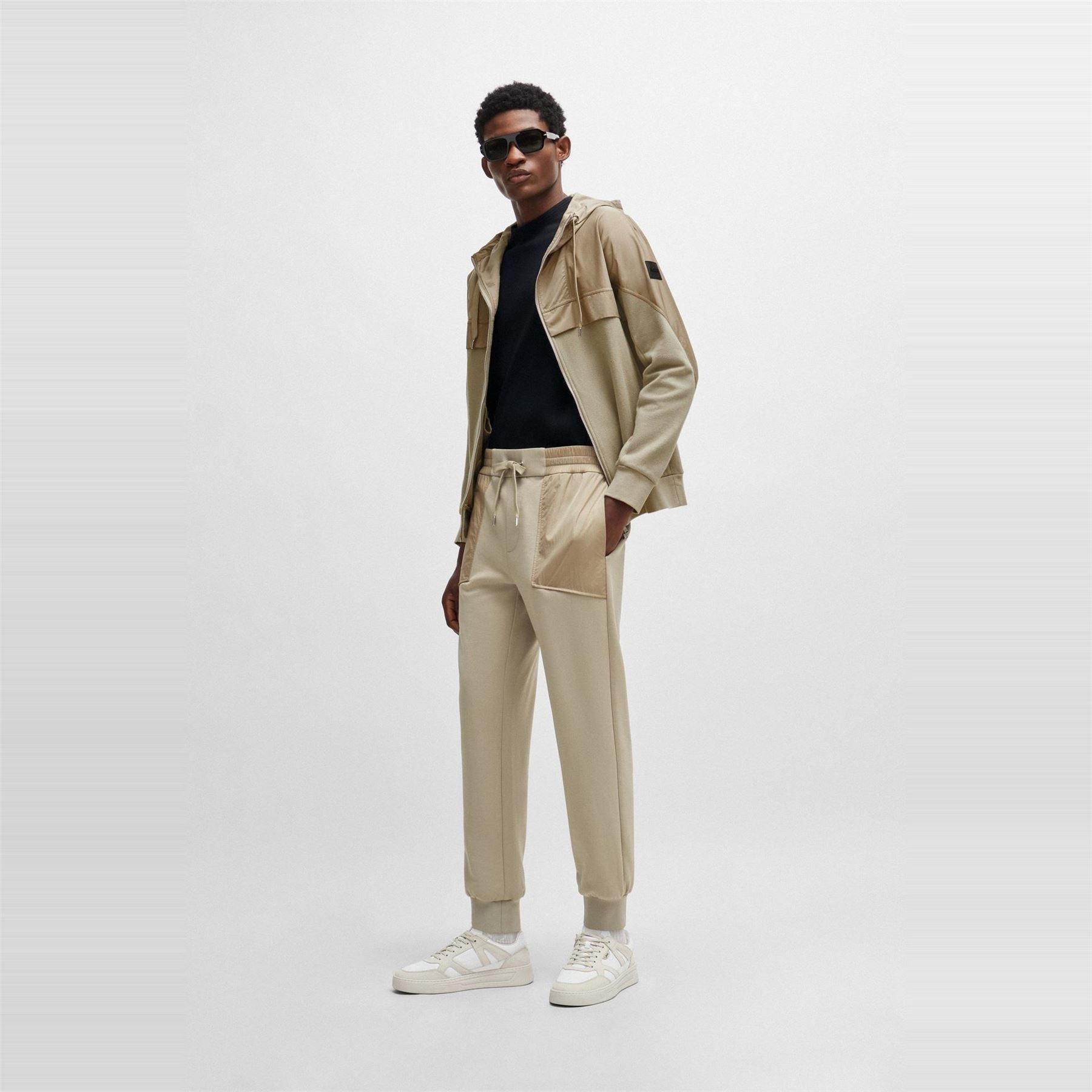 Boss Larsen 406 Solid Patterned Slim Joggers
