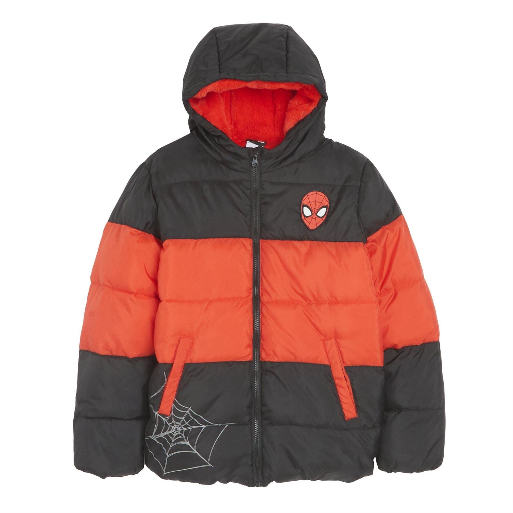 Character Spiderman Hooded Puffer Jacket