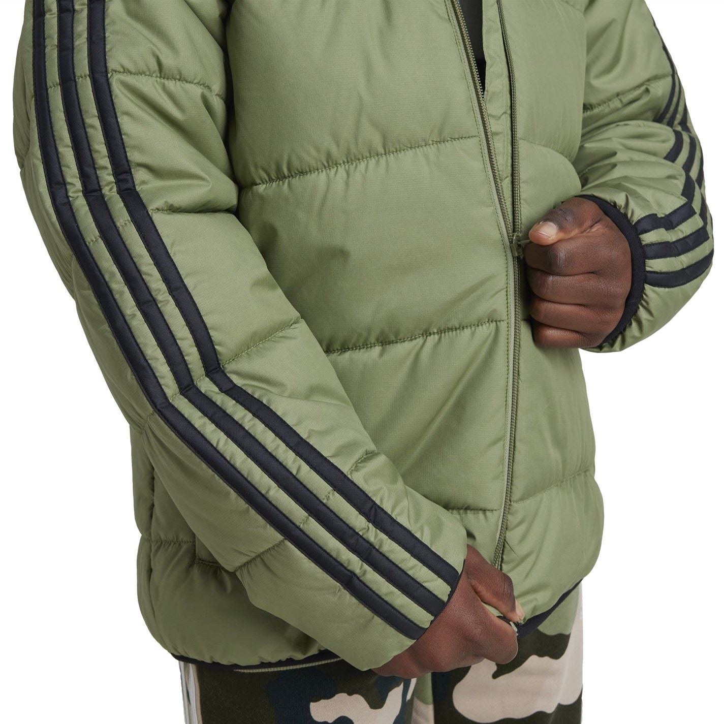adidas Kids Essentials 3S Hooded Long Sleeve Puffer Jacket