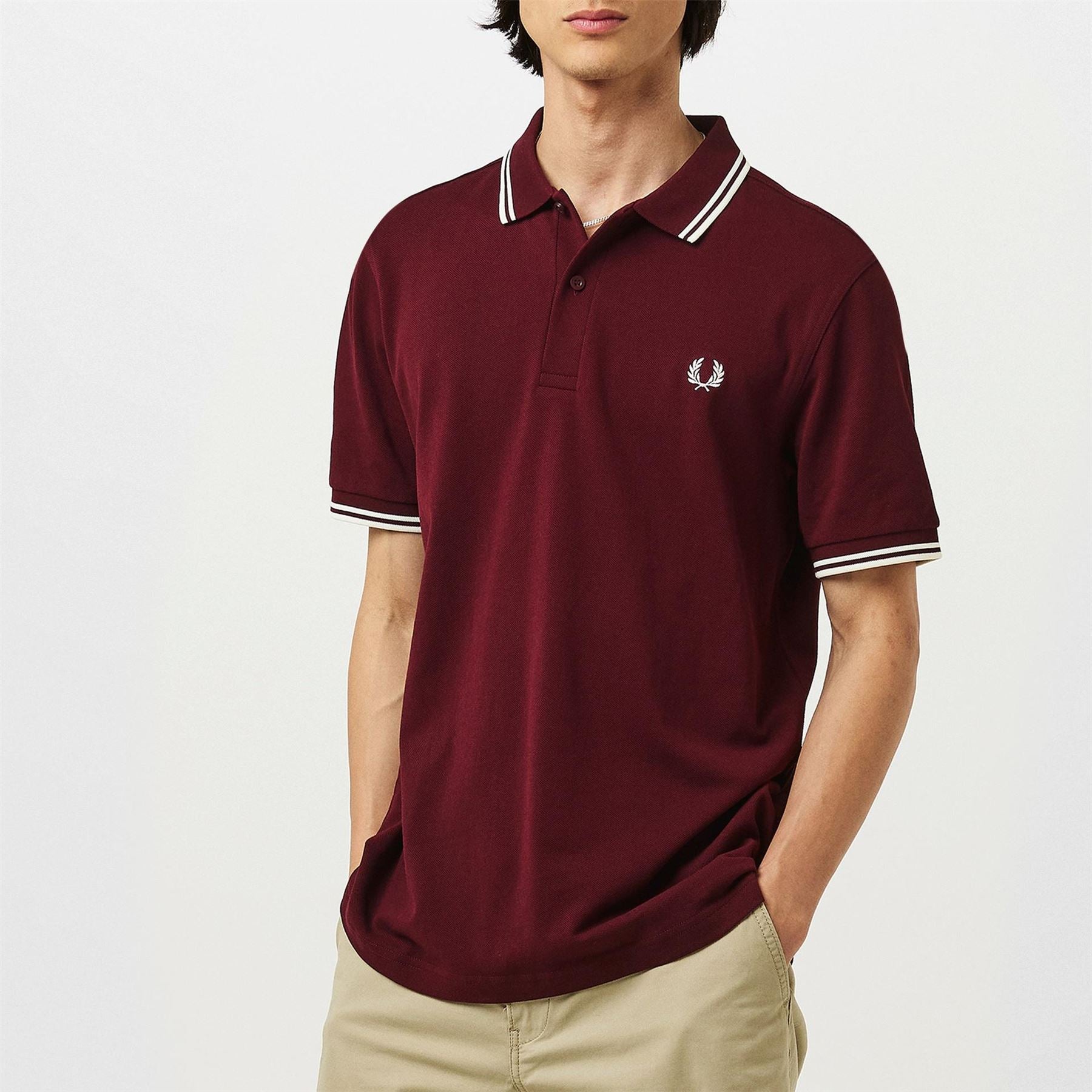 Fred Perry Sleeve Twin Tipped Polo Shirt