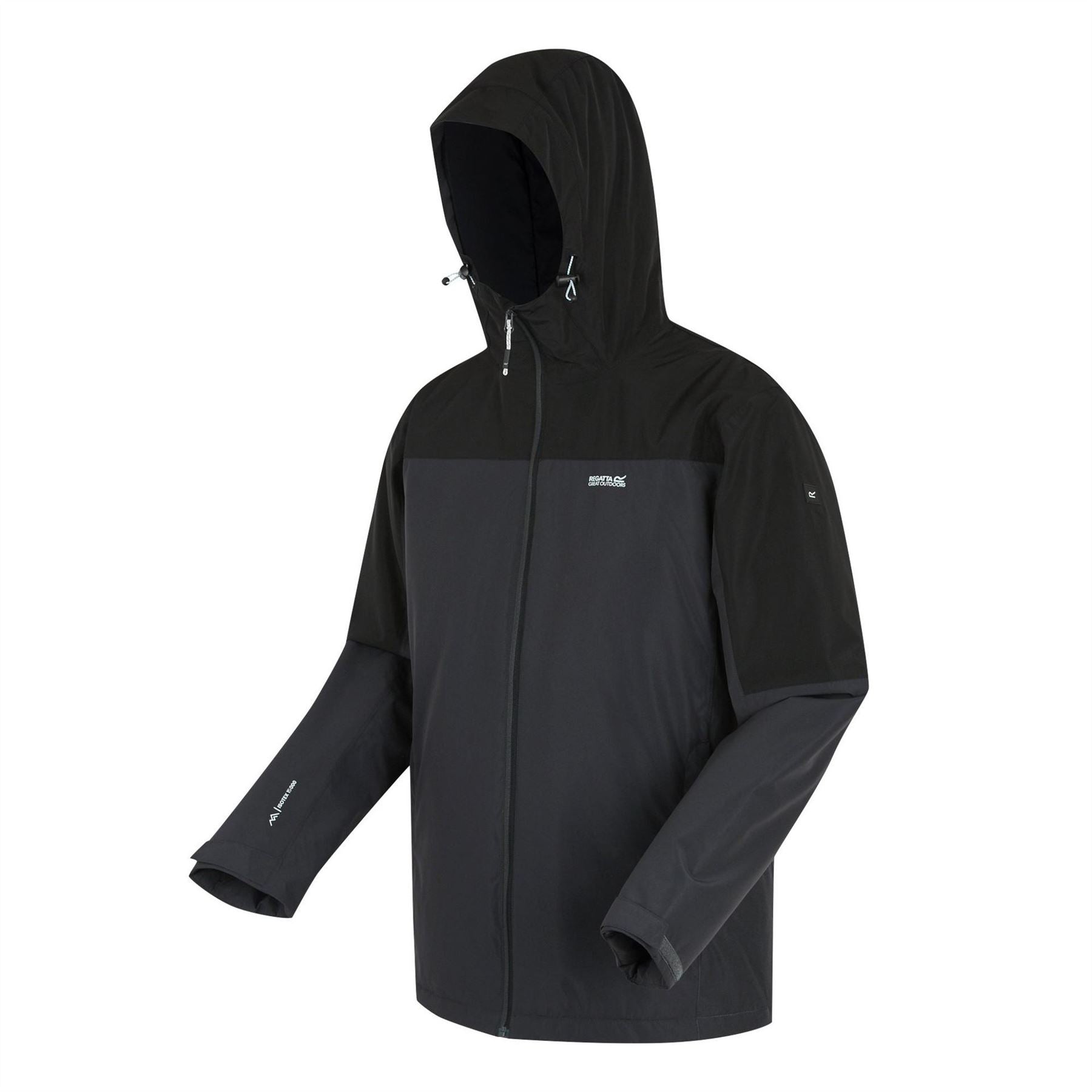 Regatta Thornridge Solid Patterned Hooded Rain Jacket