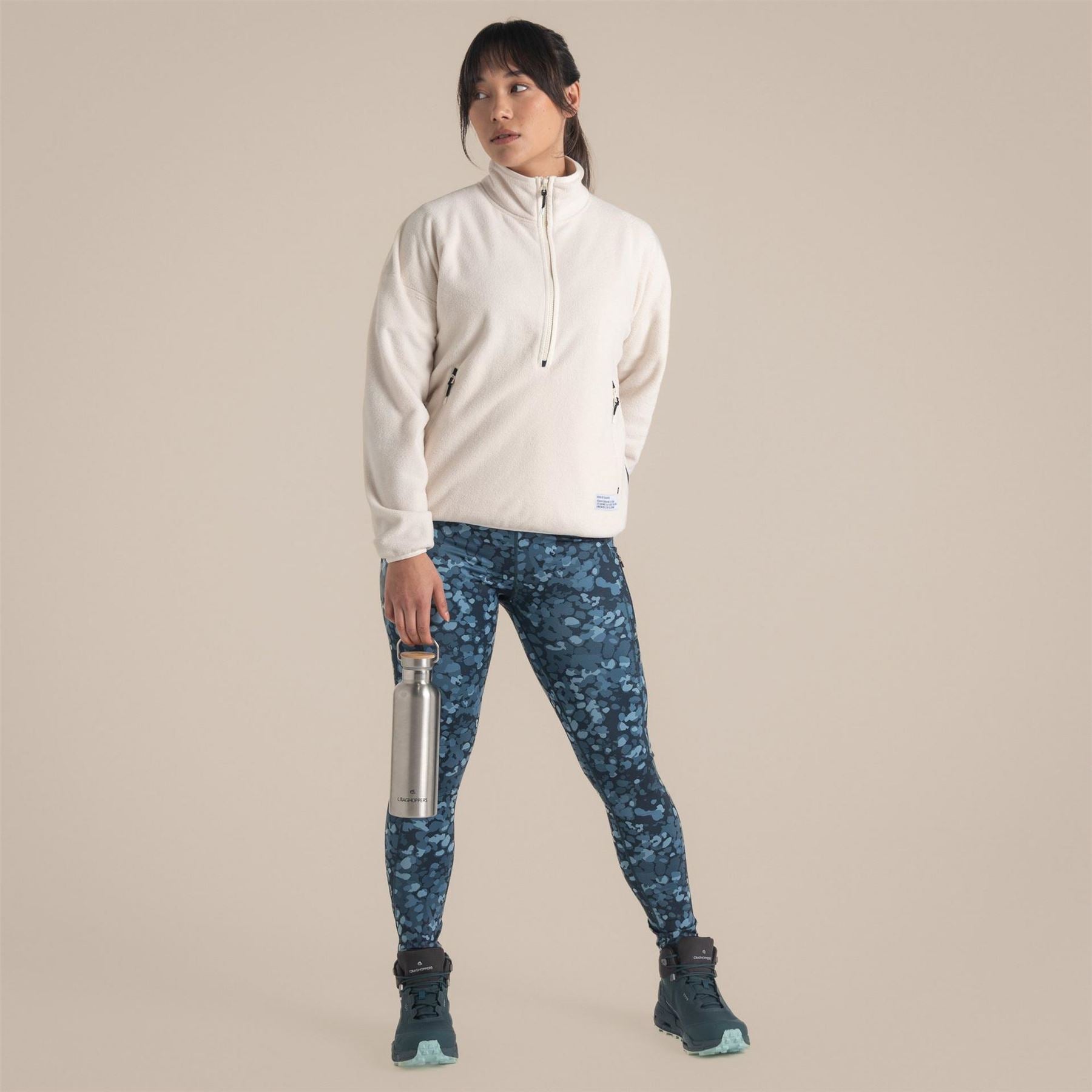 Craghoppers Zipped Pocket Funnel Neck Long Sleeve Sweatshirt