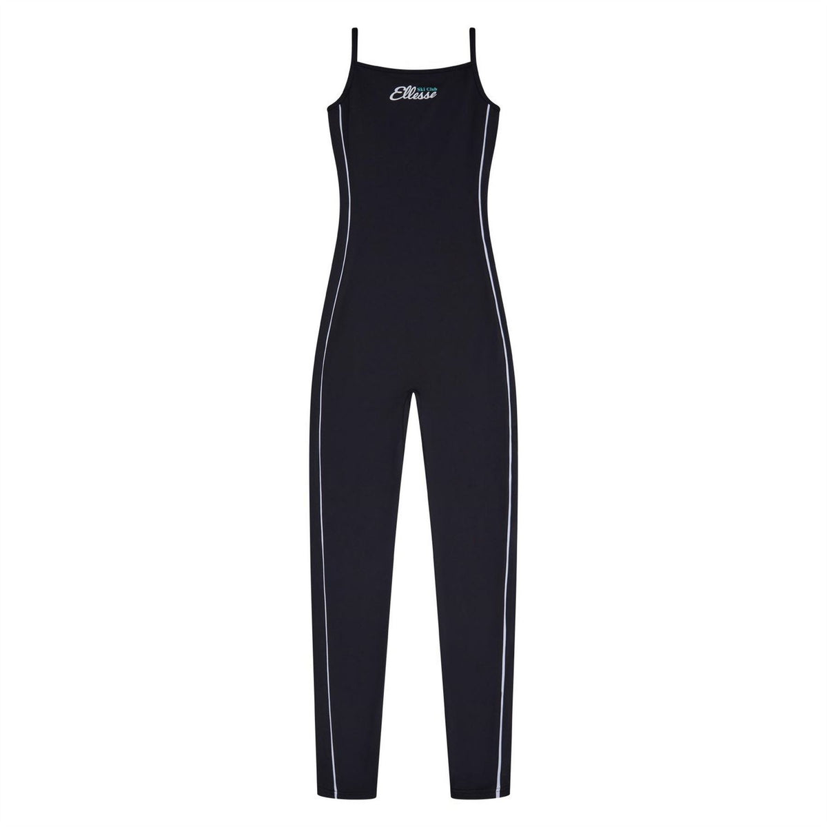 Ellesse Solid Patterned Spaghetti Strap Jumpsuit