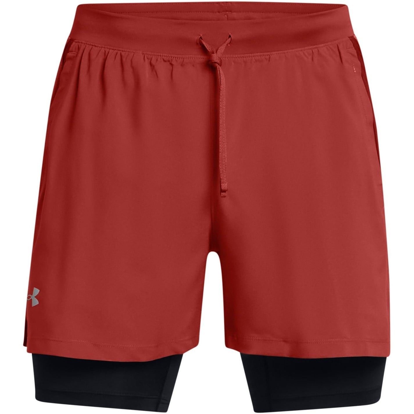 Under Armour Mens Armour Ua Launch 2 In 1 7 Shorts