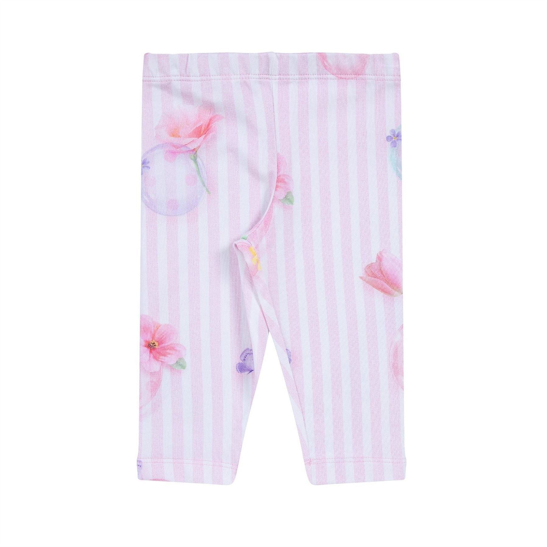 LAPIN HOUSE Crew Neck Cap Sleeve T-Shirt Legging Suit