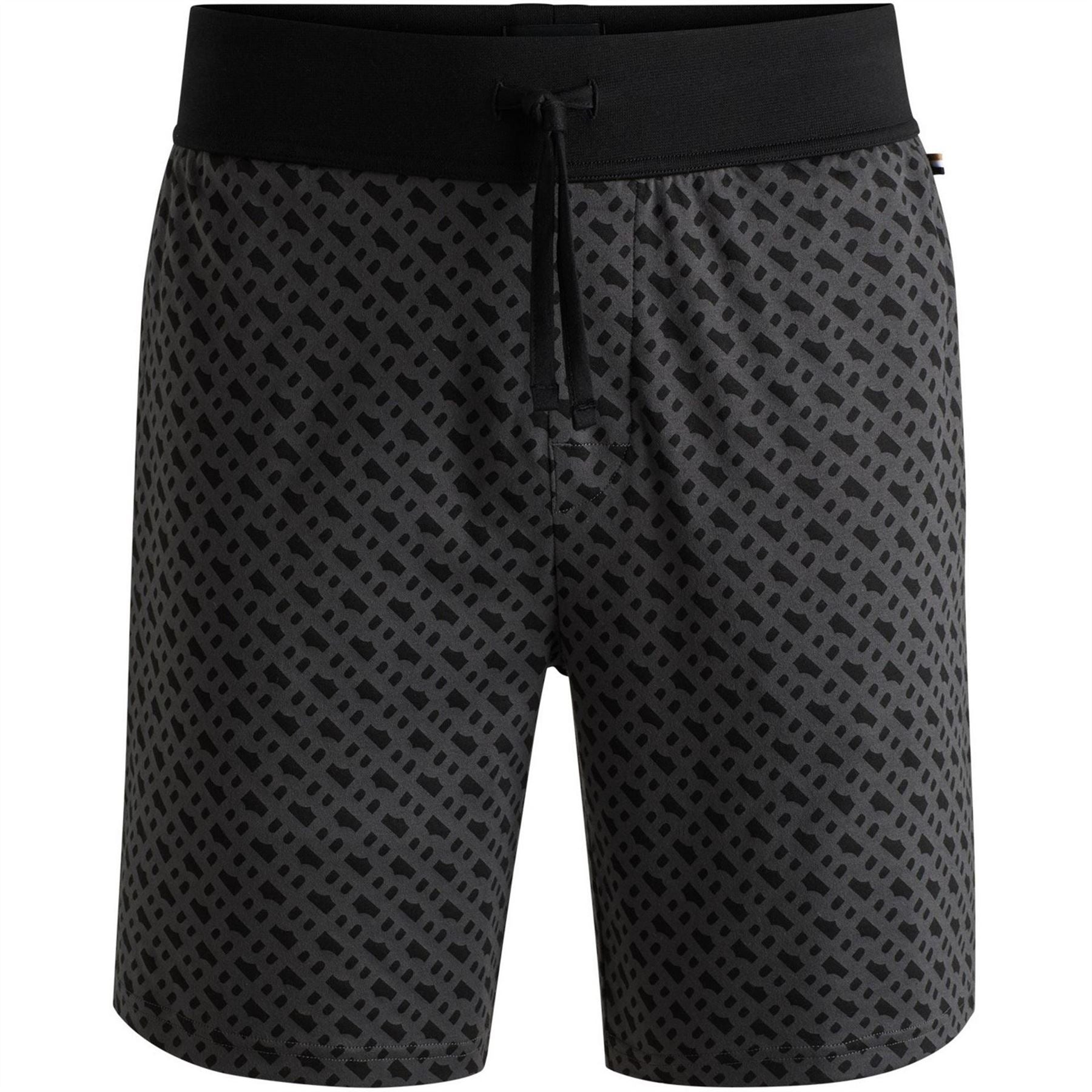 Boss Relaxmono Jersey Relaxed Fit Fleece Jogger Shorts