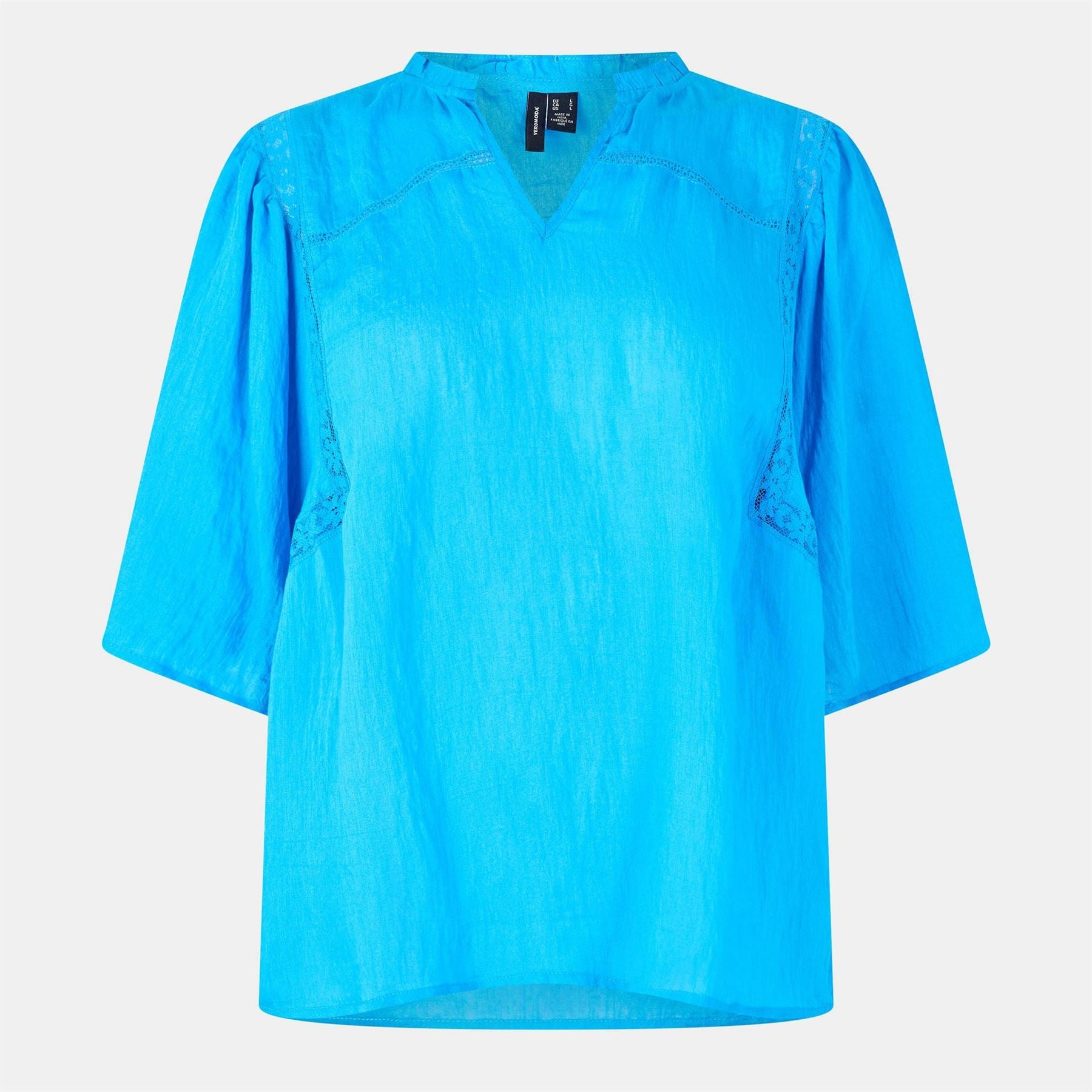 Vero Moda Relaxed Fit V-Neck Short Sleeve Blouse