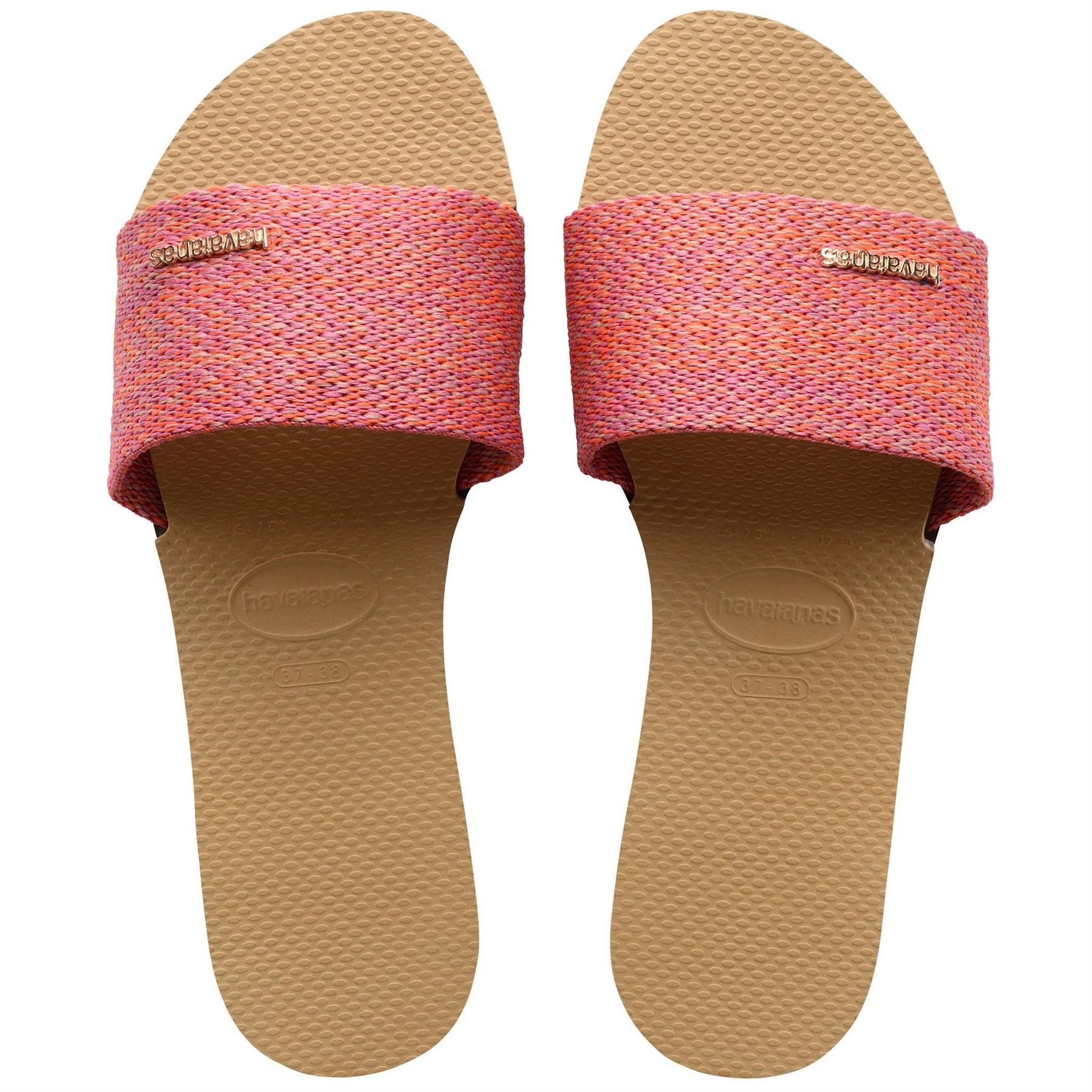 Havaianas Womens Hav. You Malta Golden 37 38 Flip Flops