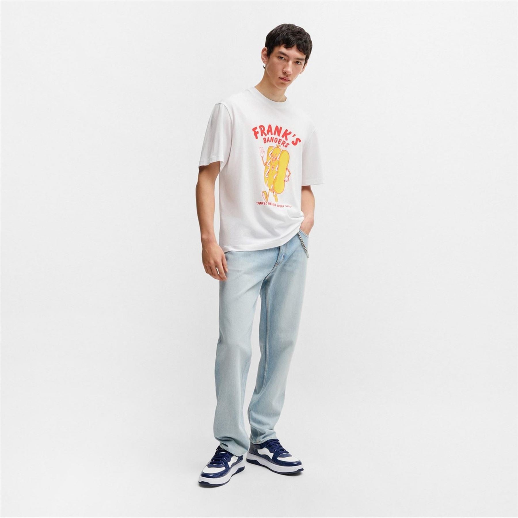 Hugo Large Genie Crew Neck Regular Fit T-Shirt