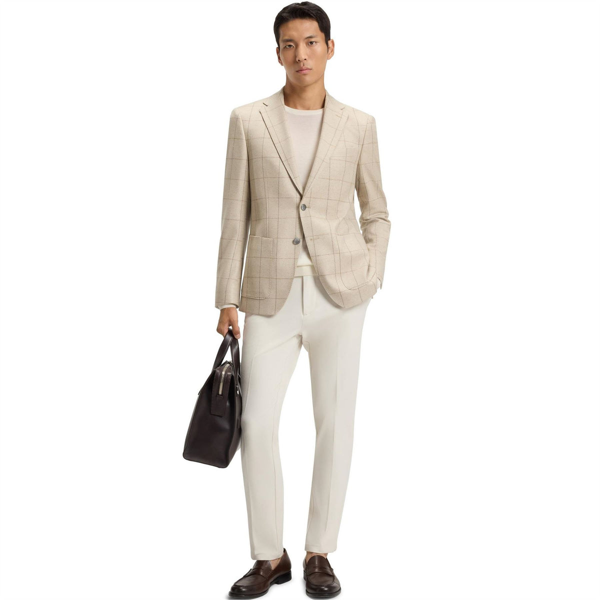 Boss Leno Knit Jumper, Soft Virgin Wool