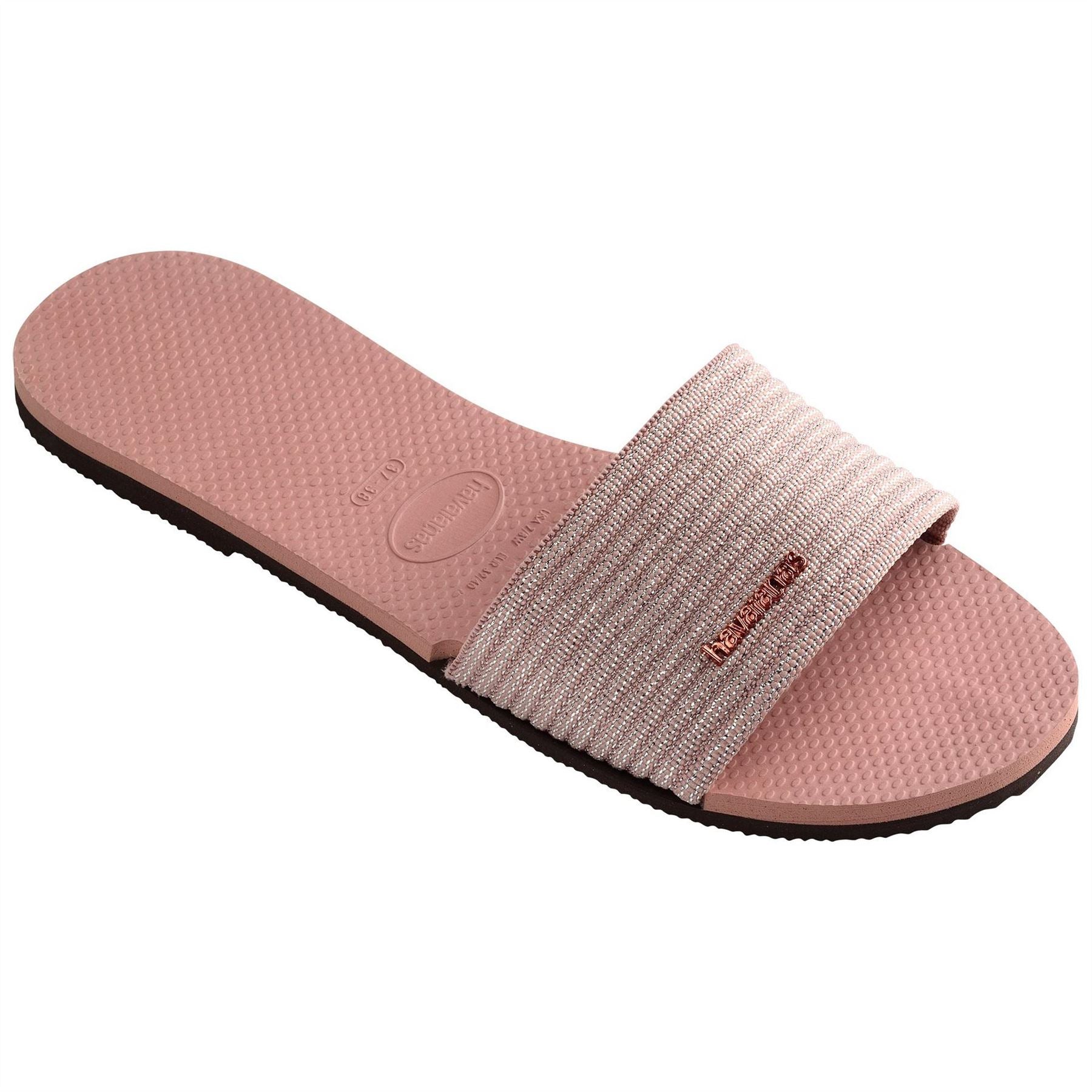 Havaianas Womens Hav. You Malta Metallic Crocus Rose Flip Flops
